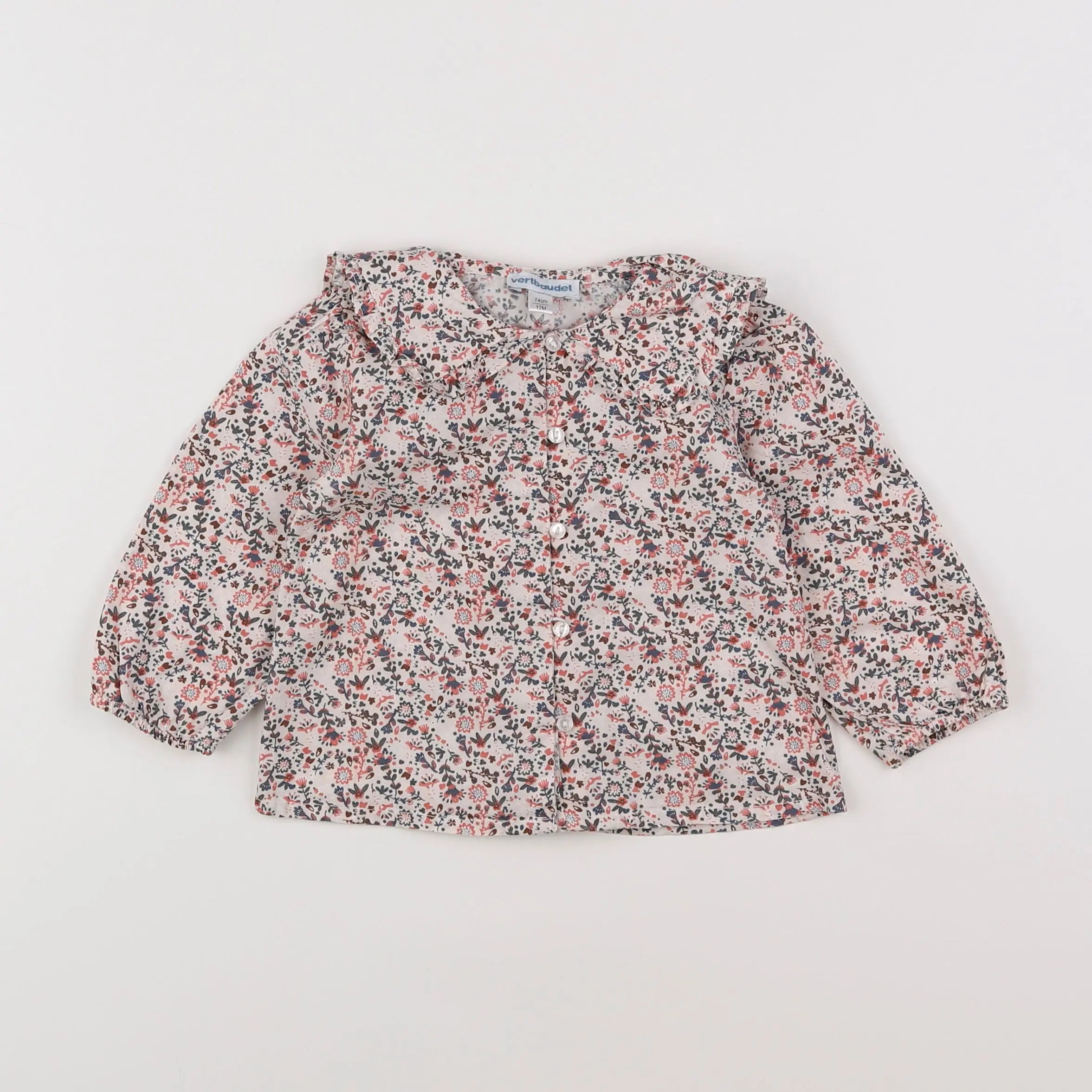Vertbaudet - blouse rose - 12 mois