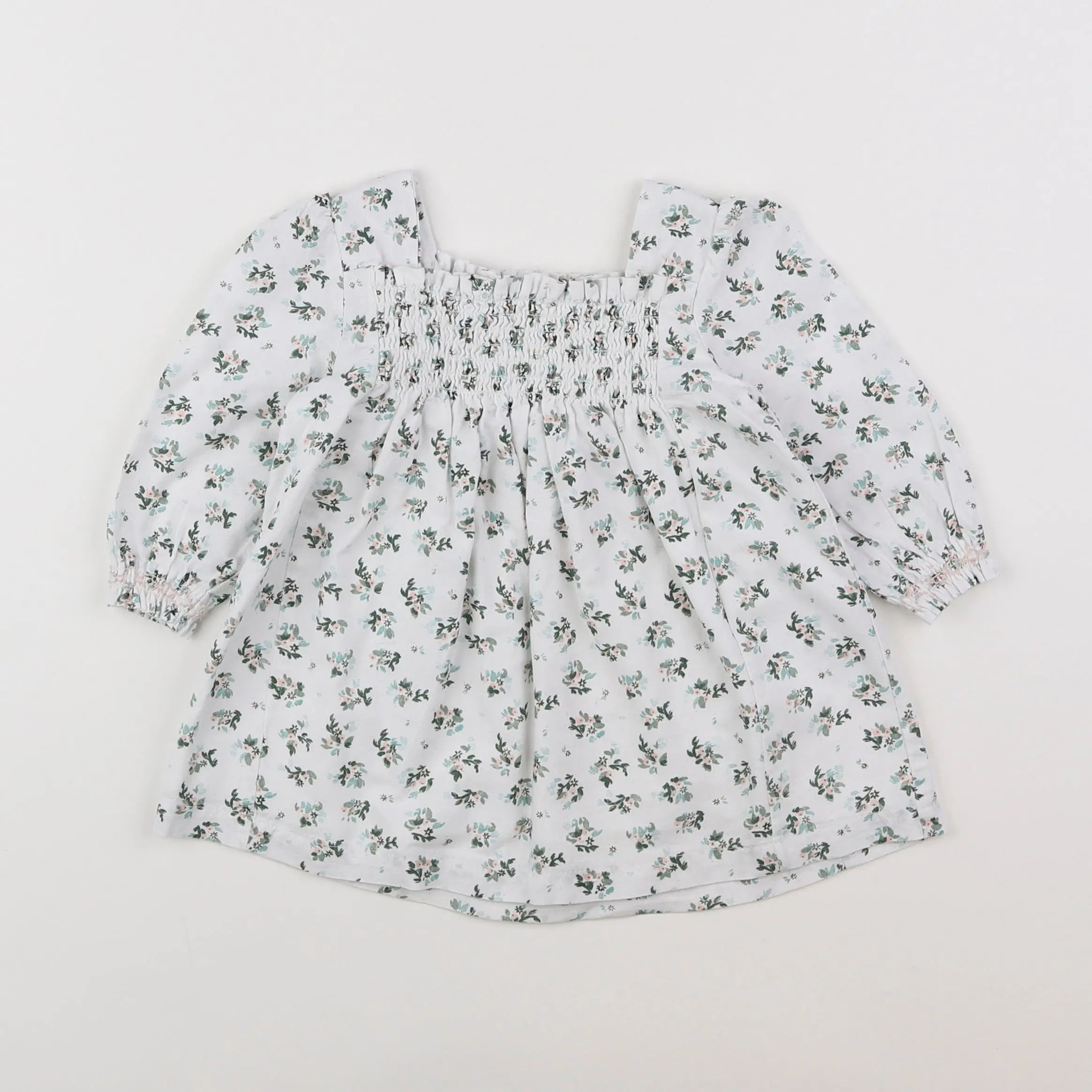 Vertbaudet - robe blanc - 9 mois
