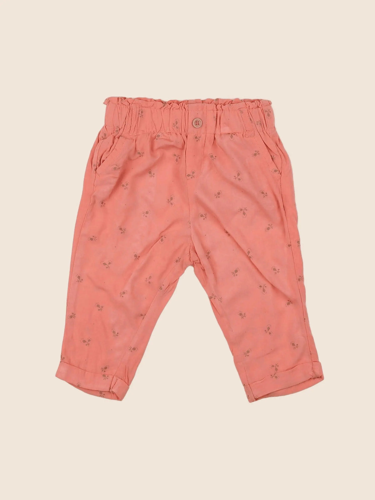 Vertbaudet - pantalon rose - 12 mois