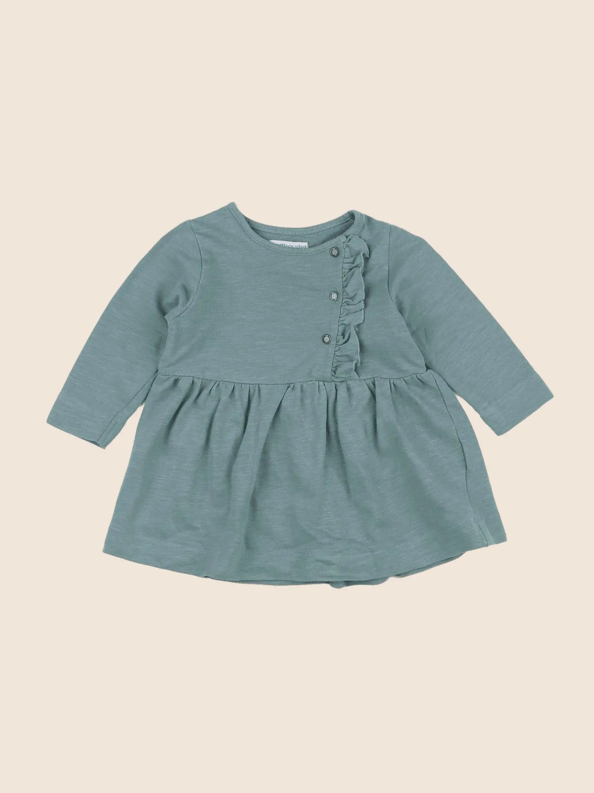 Vertbaudet - robe vert - 9 mois