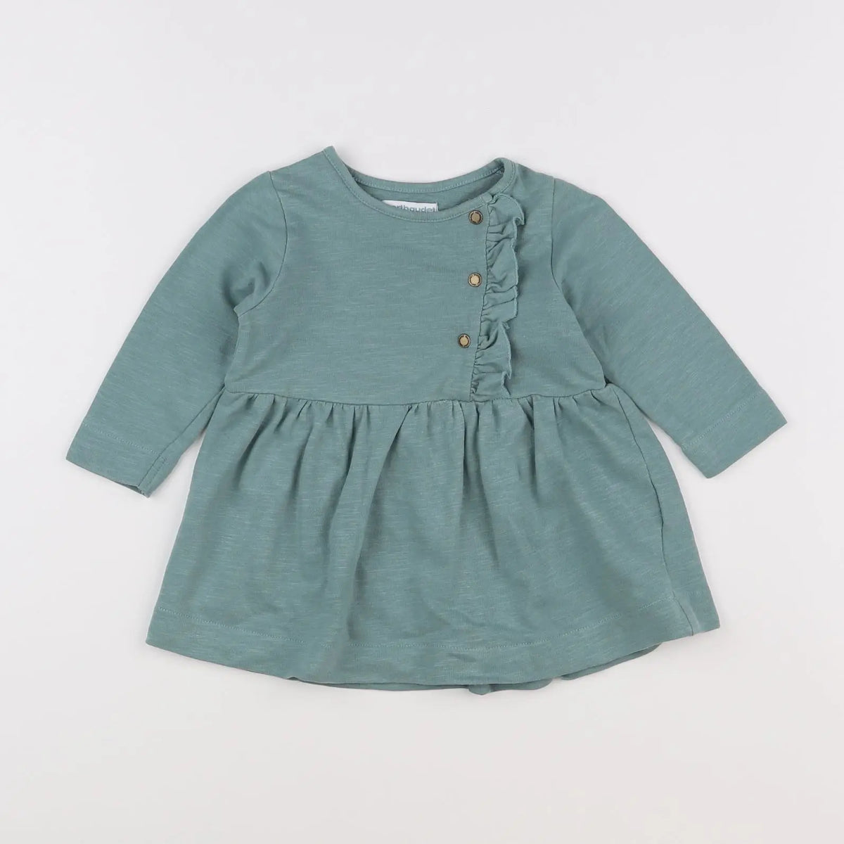 Vertbaudet - robe vert - 9 mois