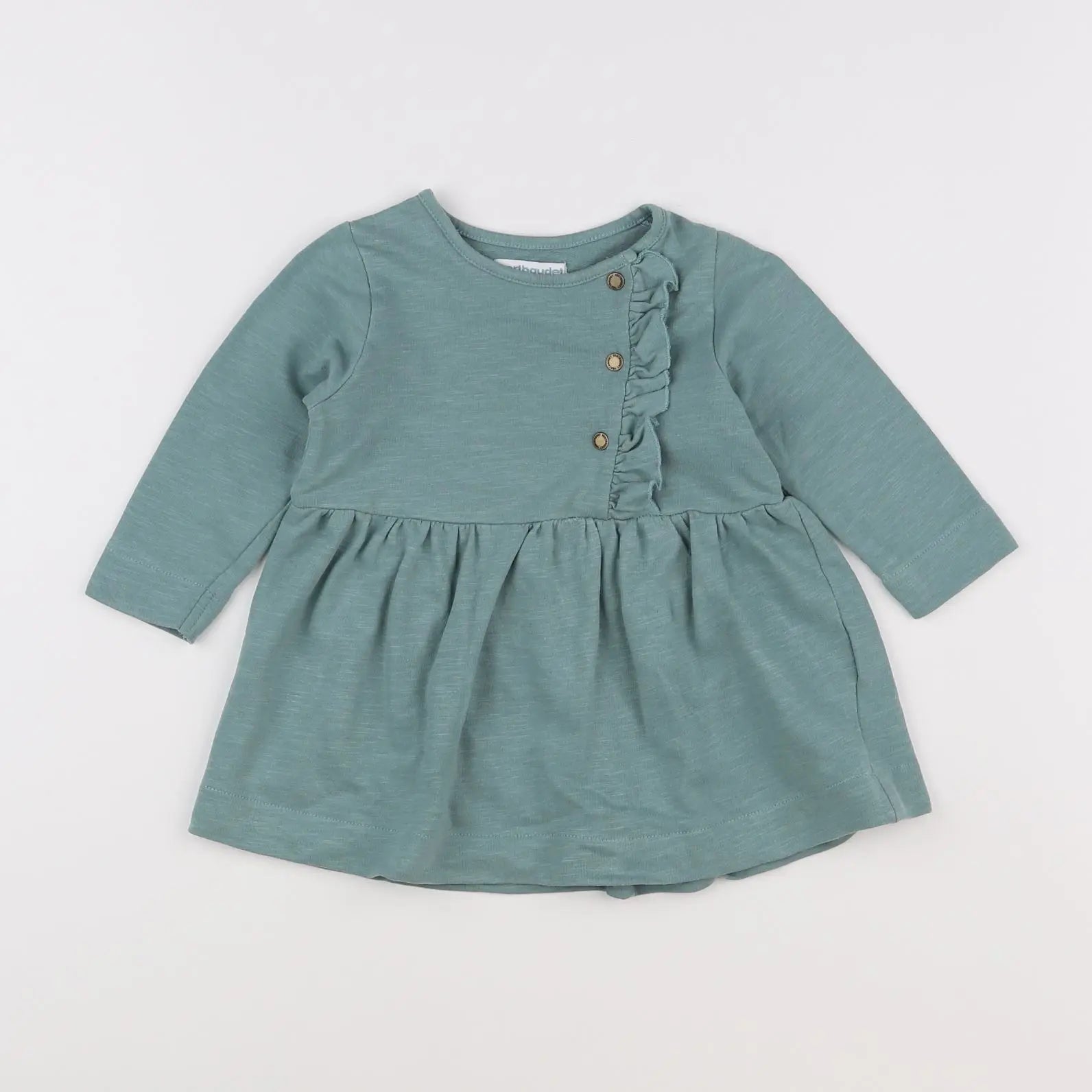 Vertbaudet - robe vert - 9 mois