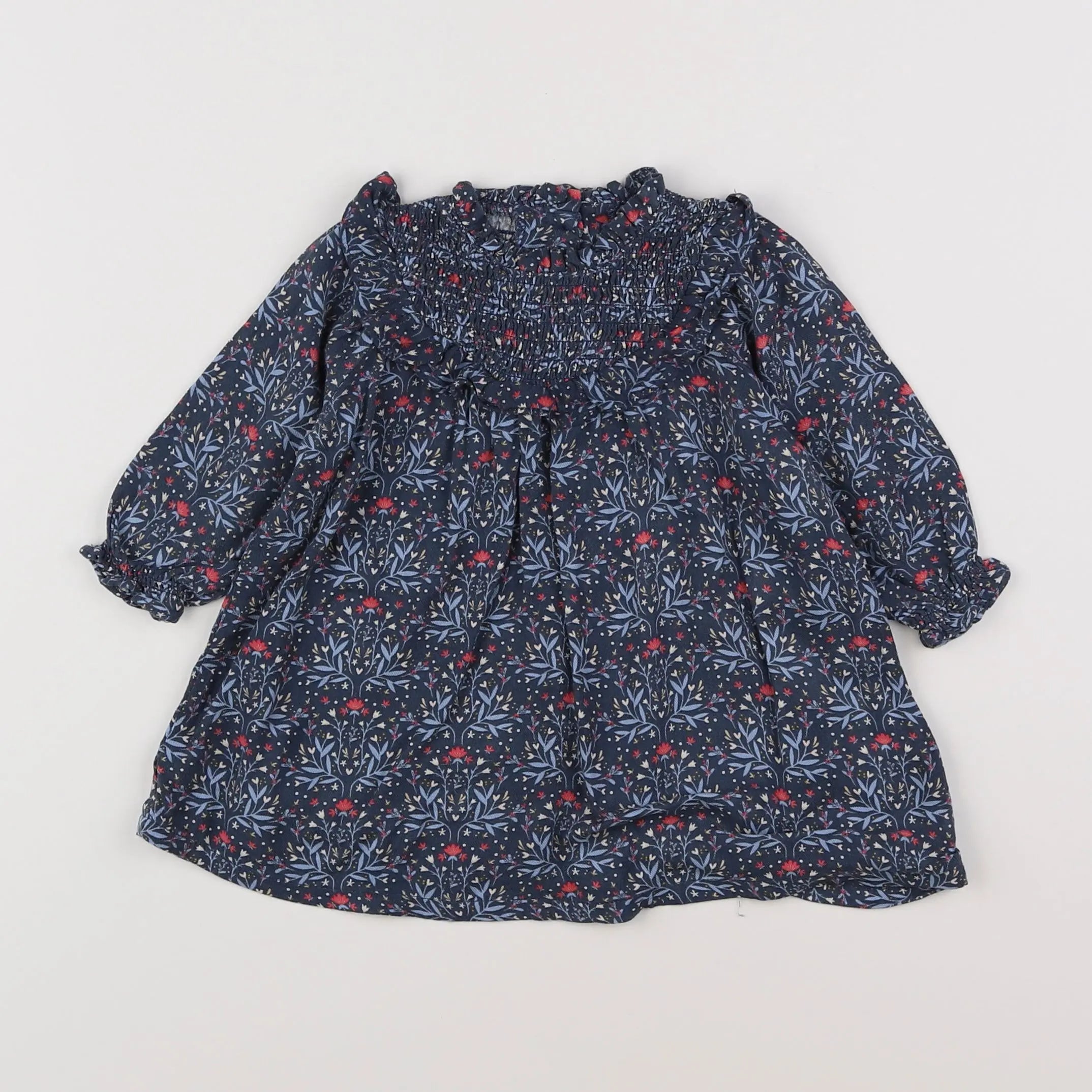 Vertbaudet - robe bleu - 6 mois