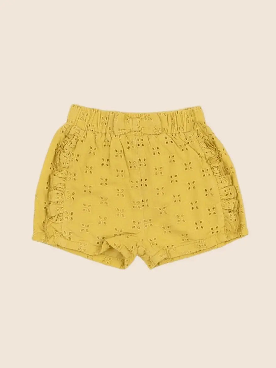 Vertbaudet - short jaune - 6 mois