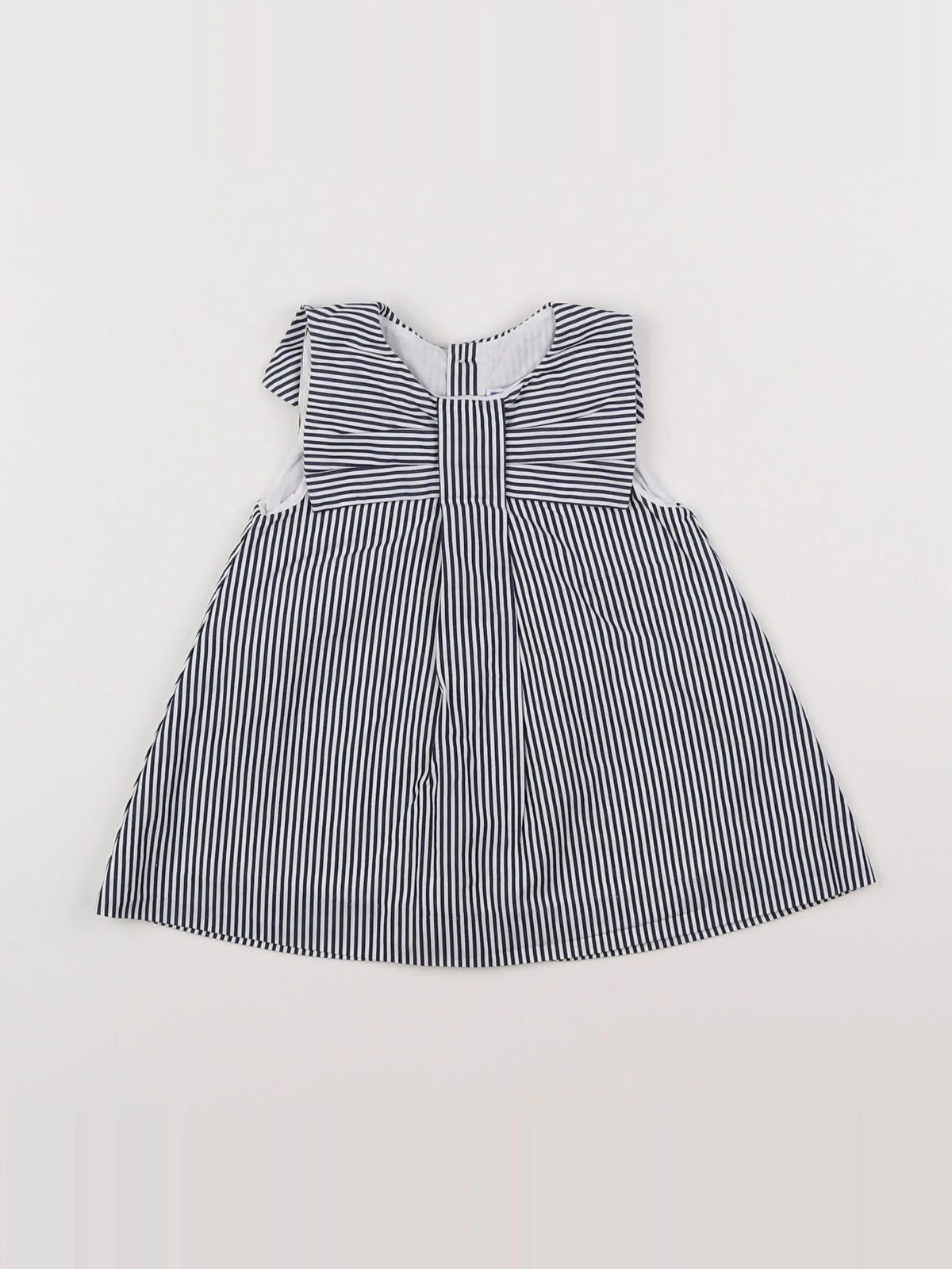 Jacadi - robe blanc, bleu - 6 mois