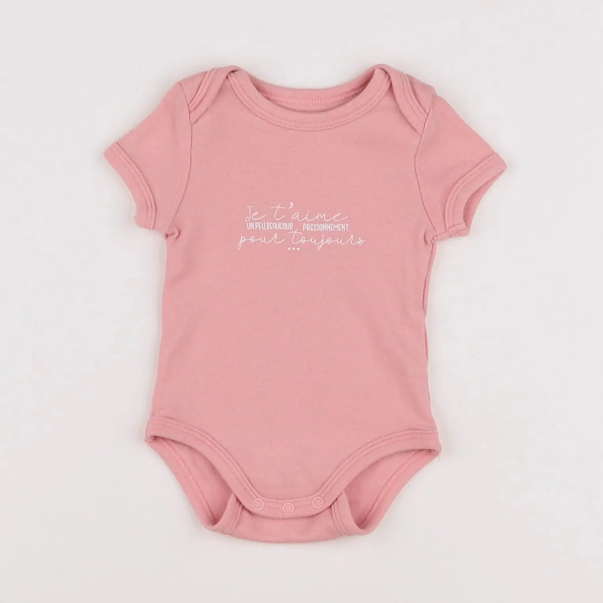 Vertbaudet - body rose - 3 mois