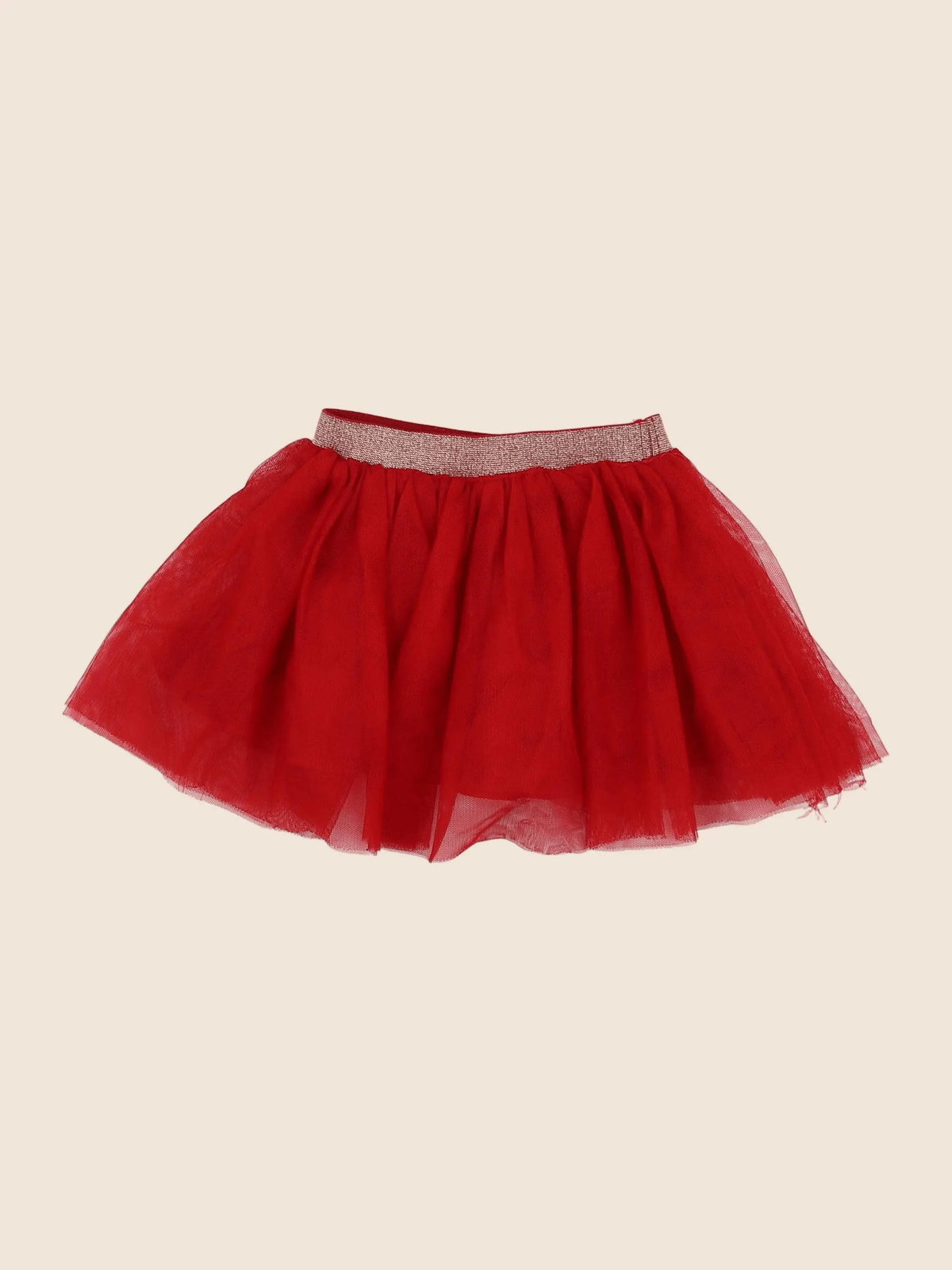 Vertbaudet - jupe rouge - 2 ans