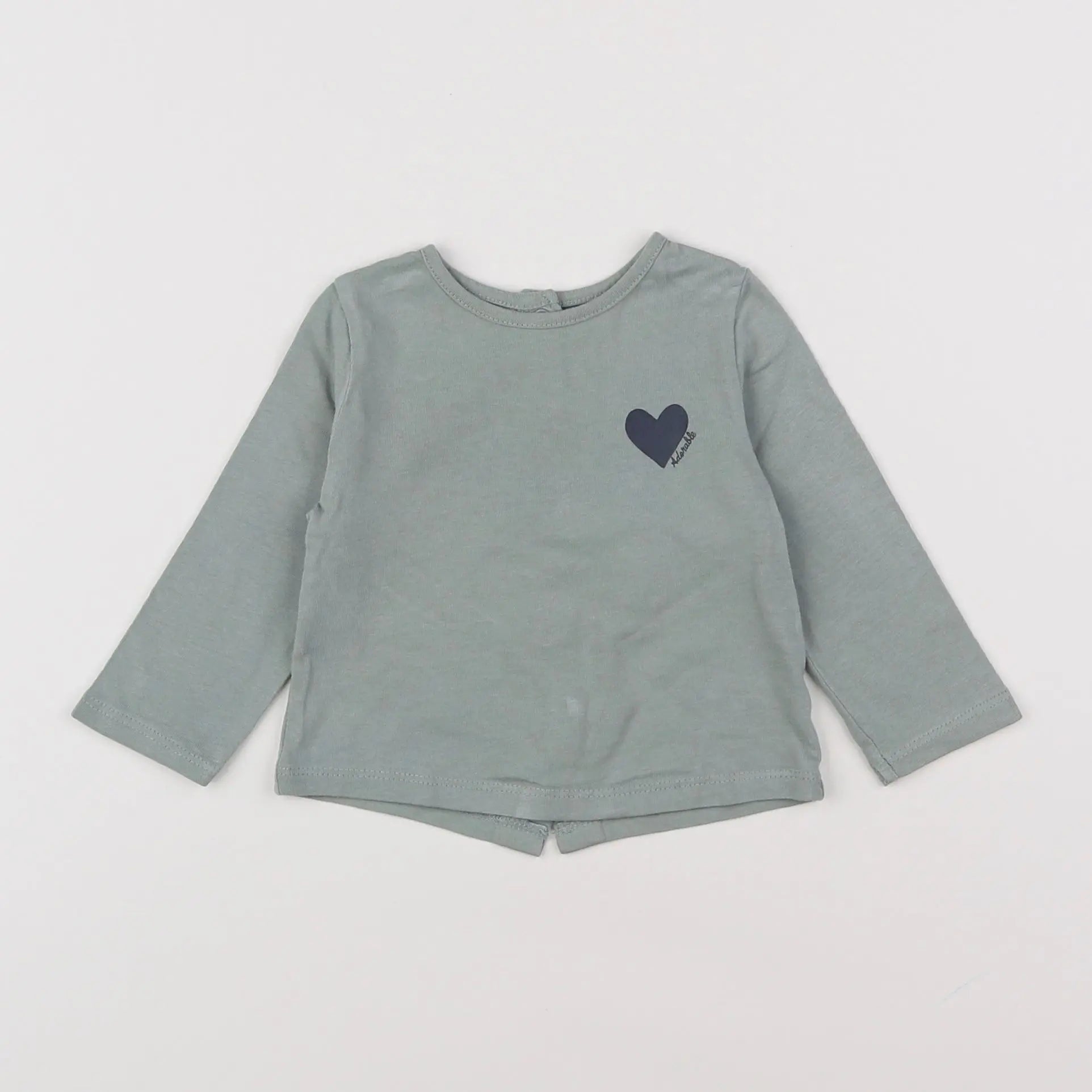Vertbaudet - tee-shirt vert - 3 mois