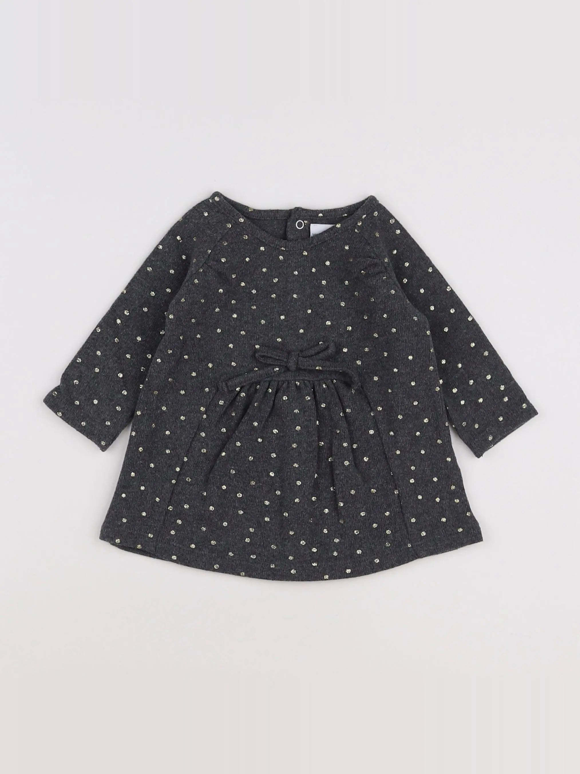 Vertbaudet - robe gris - 3 mois