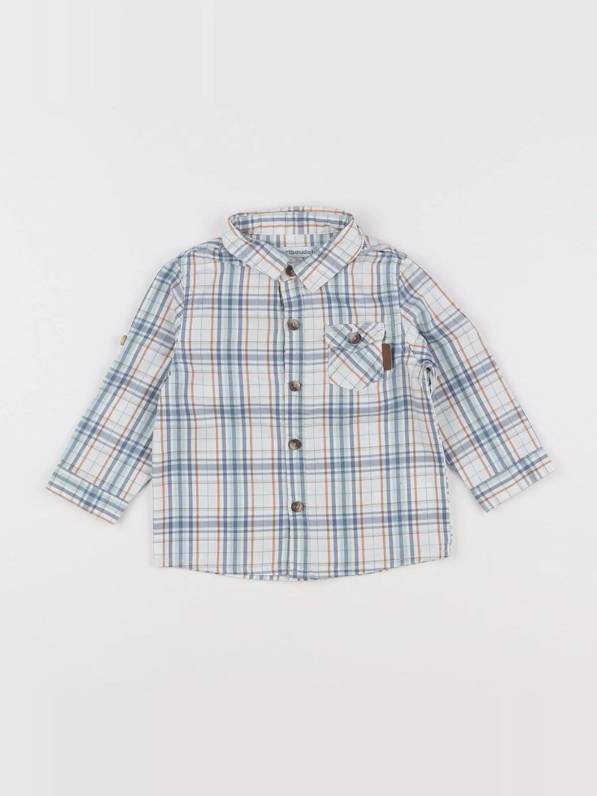 Vertbaudet - chemise multicolore - 12 mois