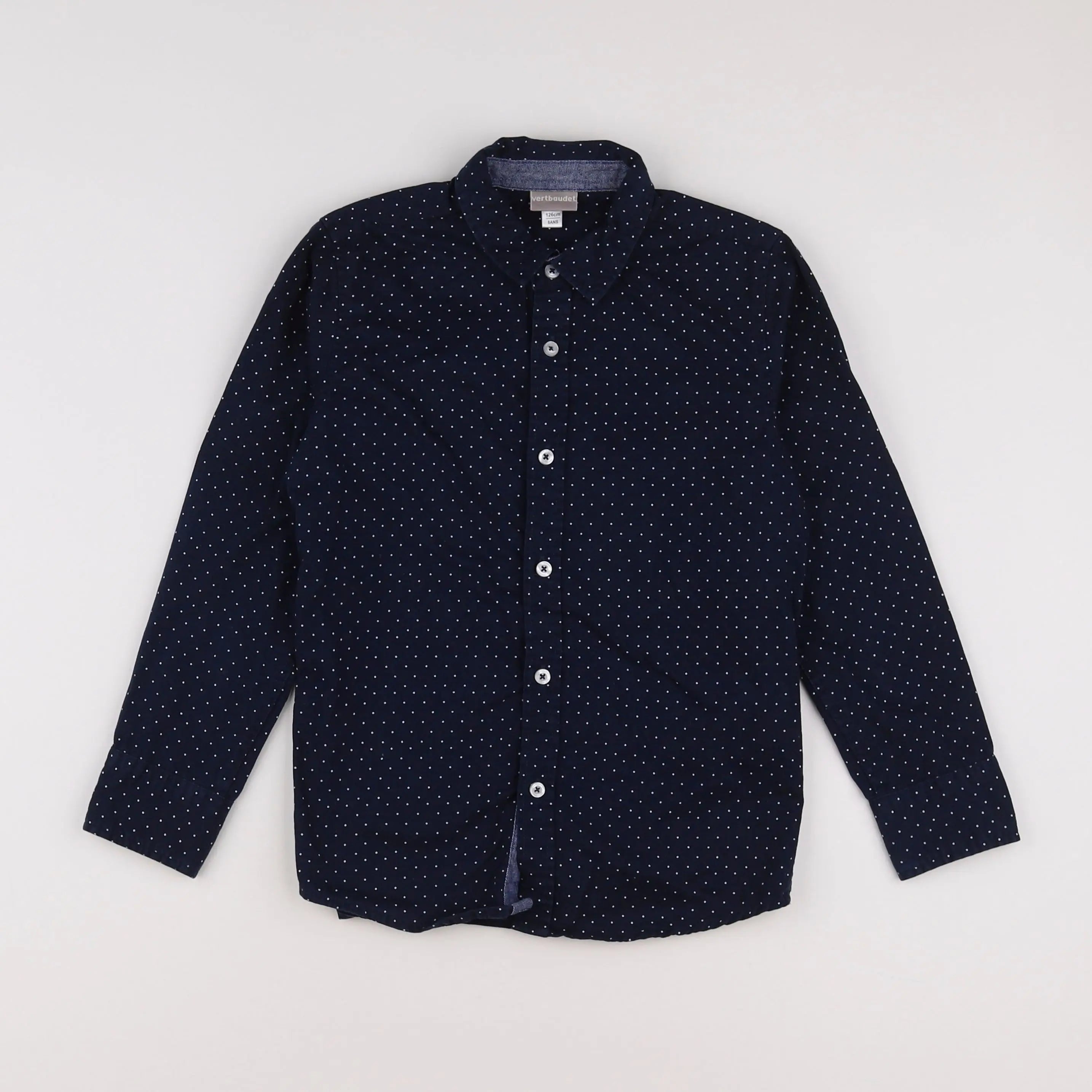 Vertbaudet - chemise bleu - 8 ans