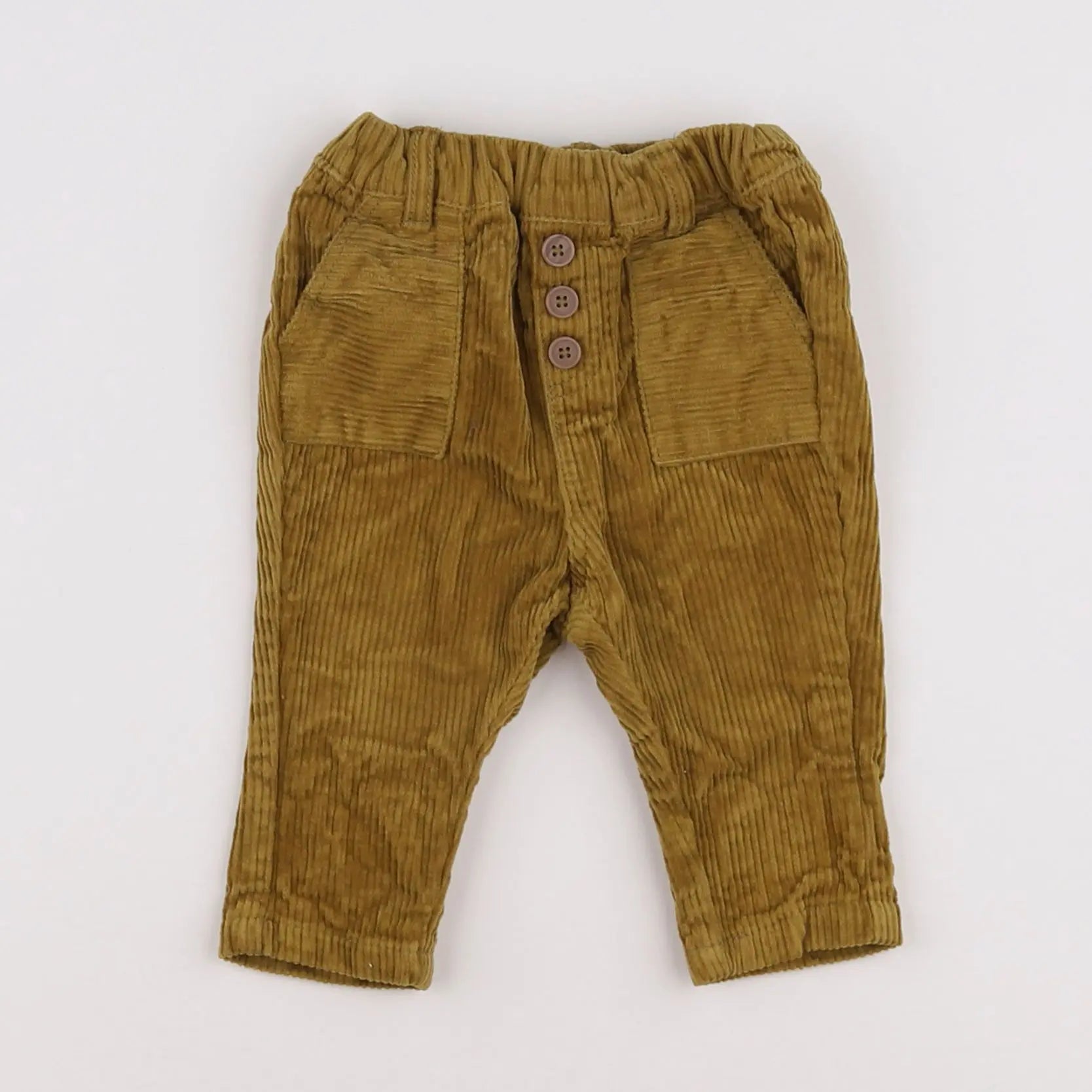 Vertbaudet - pantalon jaune - 3 mois