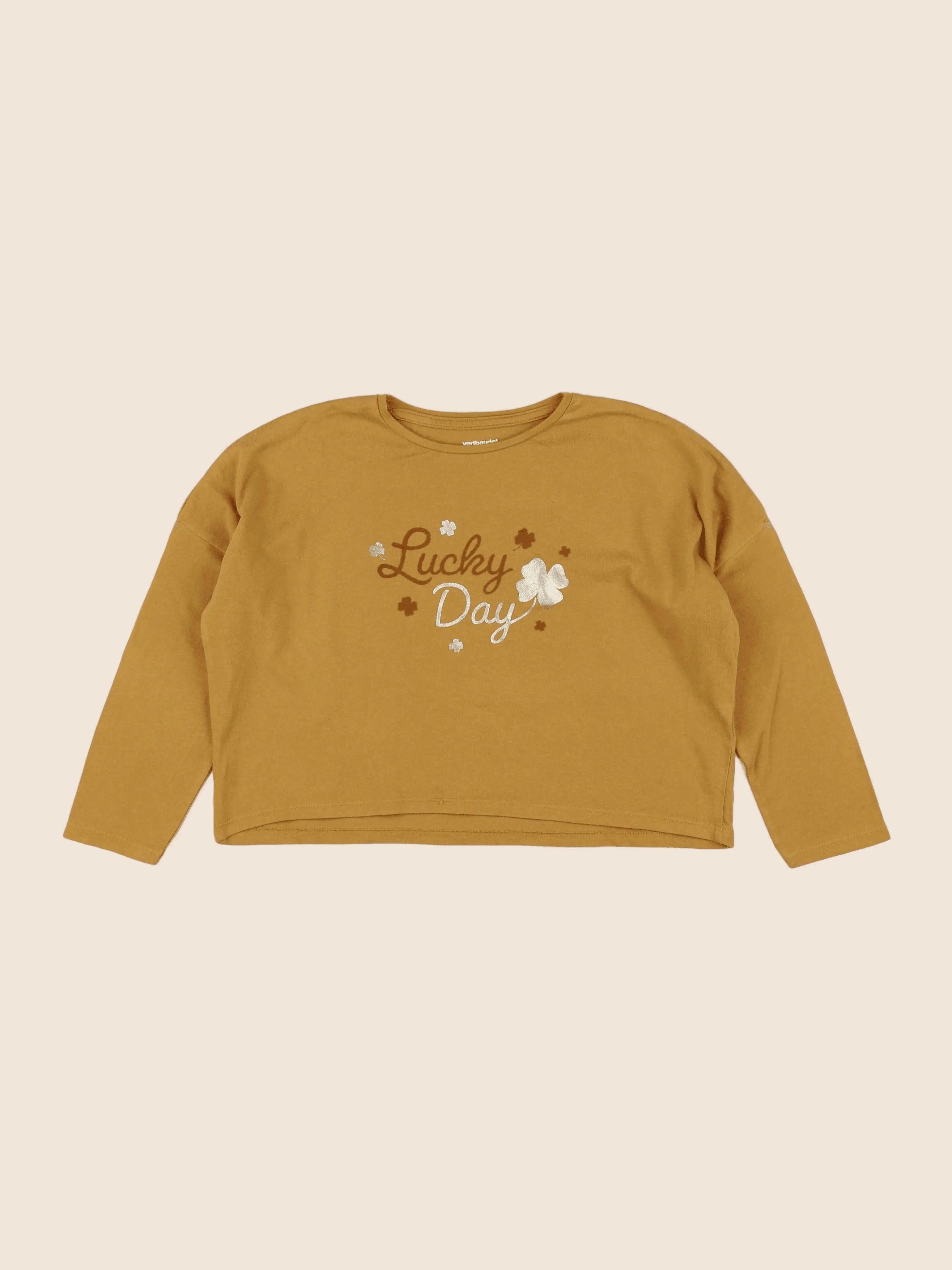 Vertbaudet - tee-shirt jaune - 5 ans
