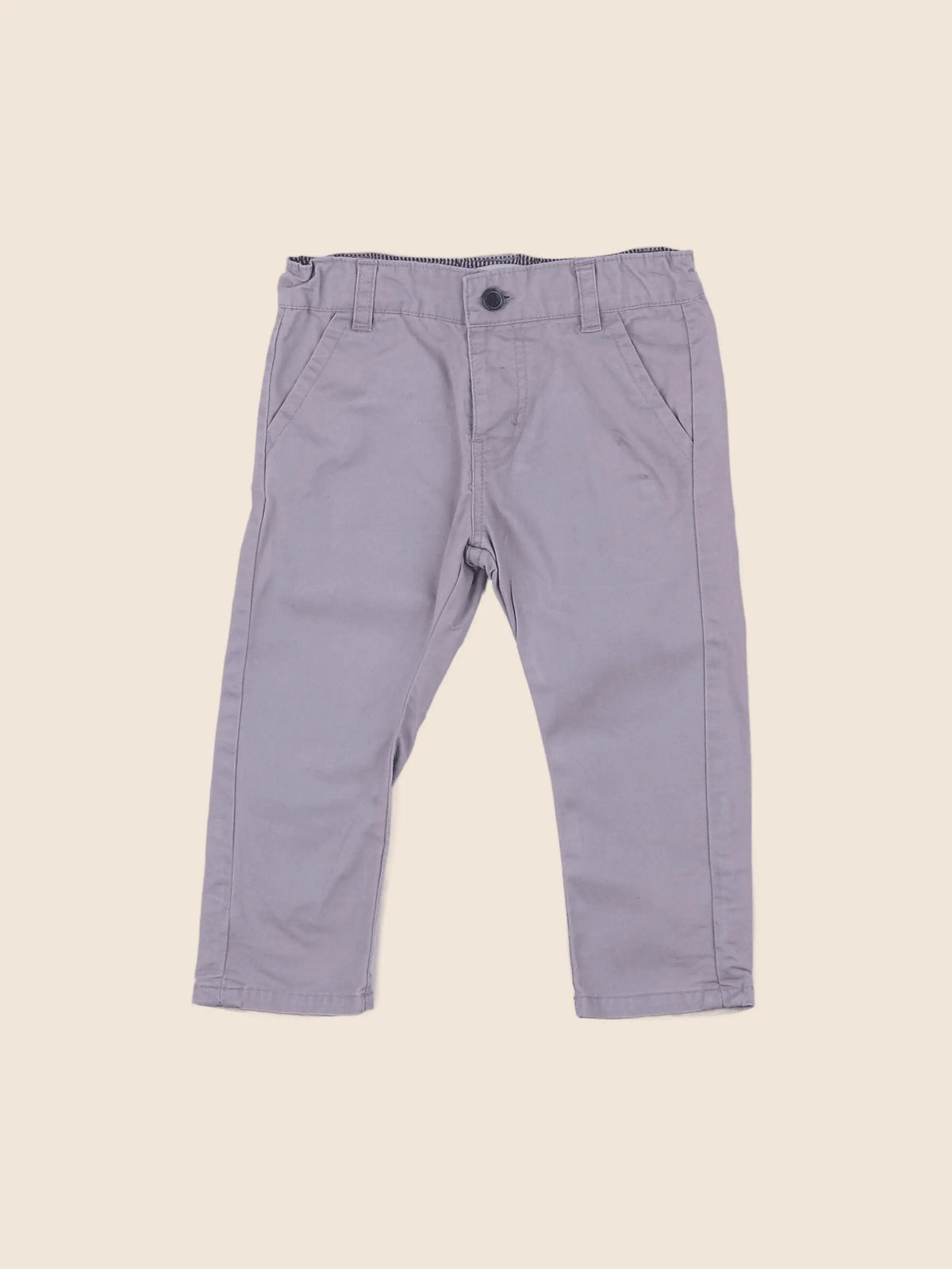 Vertbaudet - pantalon gris - 12 mois