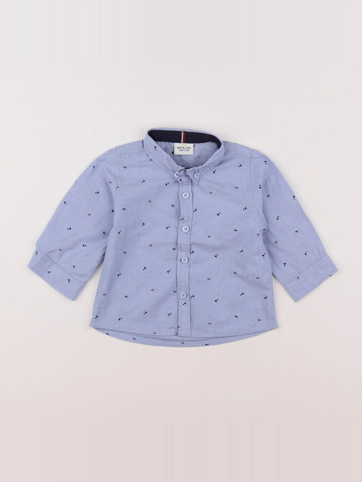 Tape à l'oeil - chemise bleu - 12 mois