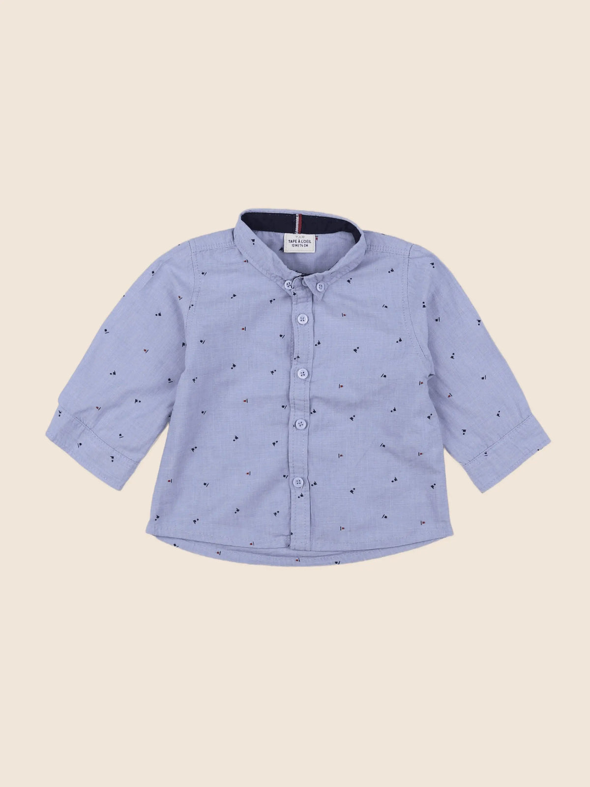 Tape à l'oeil - chemise bleu - 12 mois