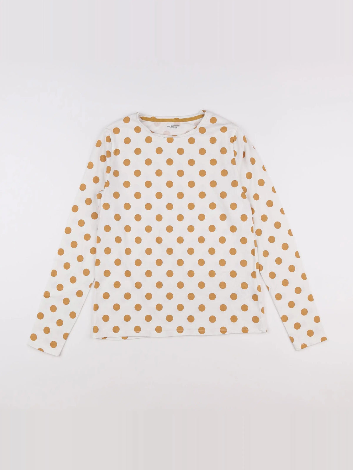 Vertbaudet - tee-shirt beige, jaune - 12 ans