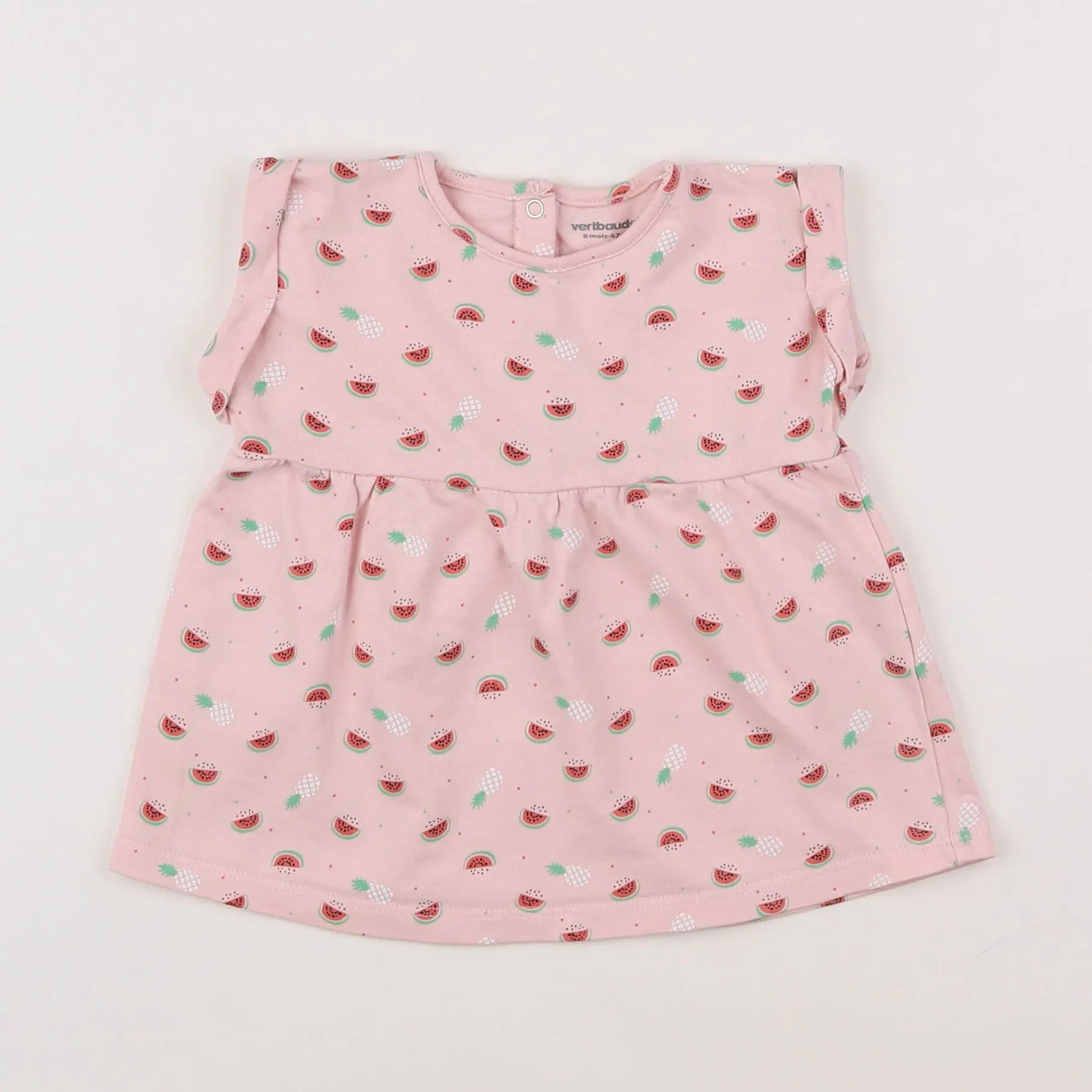 Vertbaudet - tee-shirt rose - 6 mois