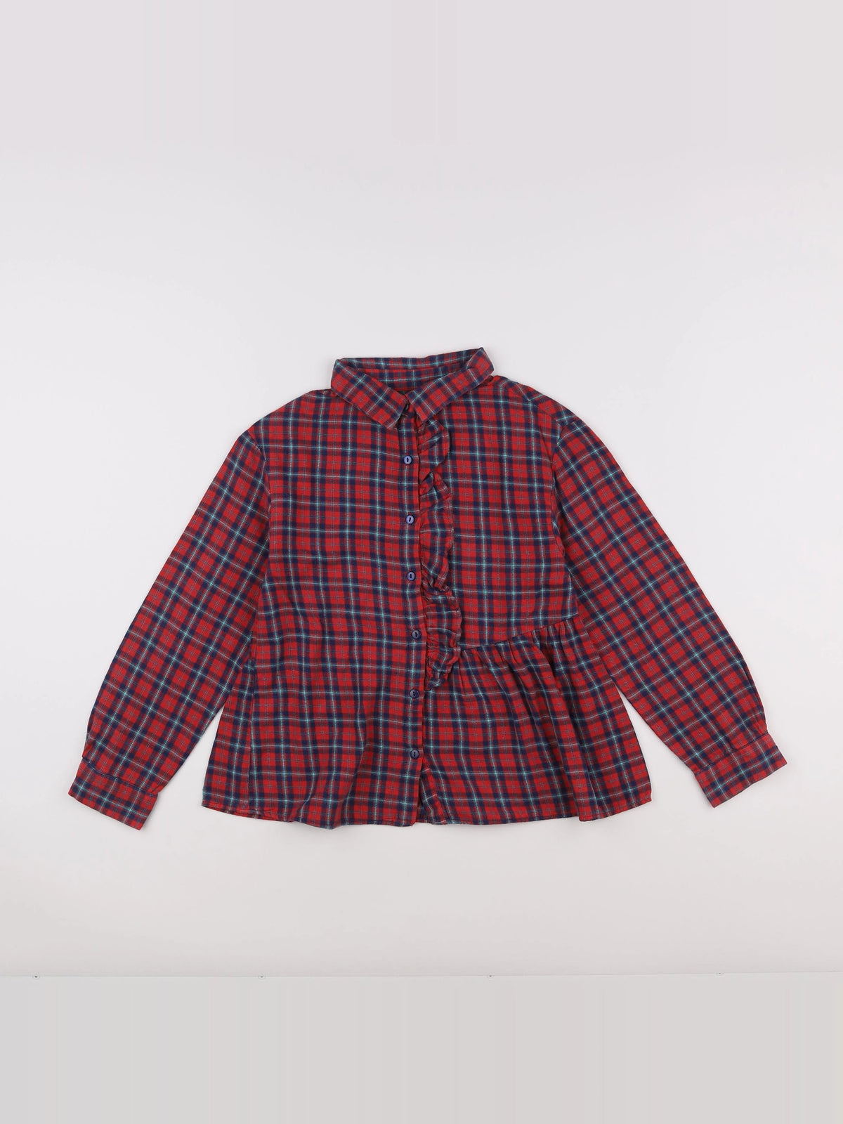Zara - blouse bleu, rouge - 10 ans