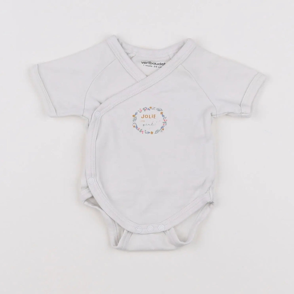 Vertbaudet - body blanc - 1 mois