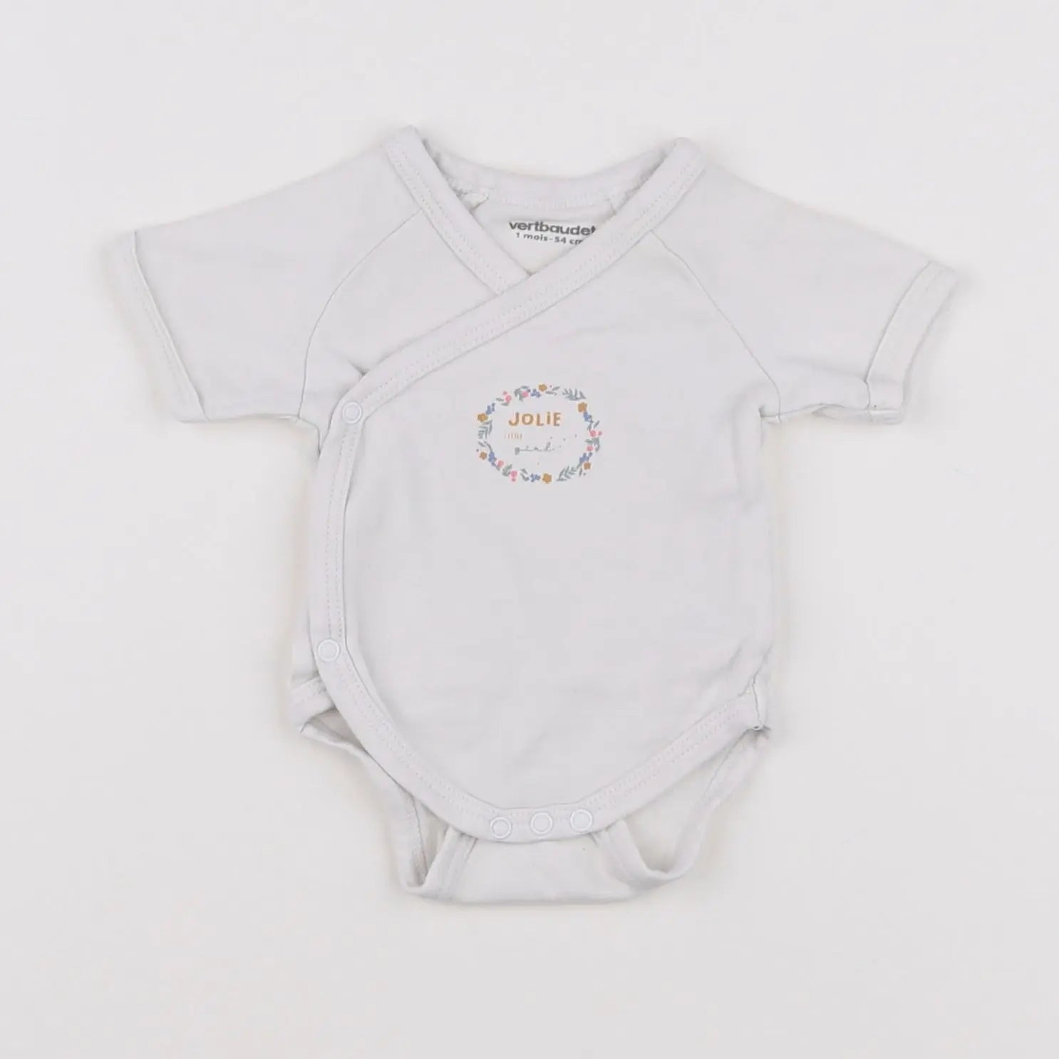 Vertbaudet - body blanc - 1 mois