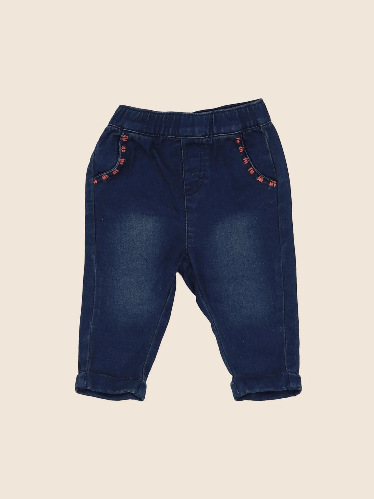 Vertbaudet - jean bleu - 6 mois