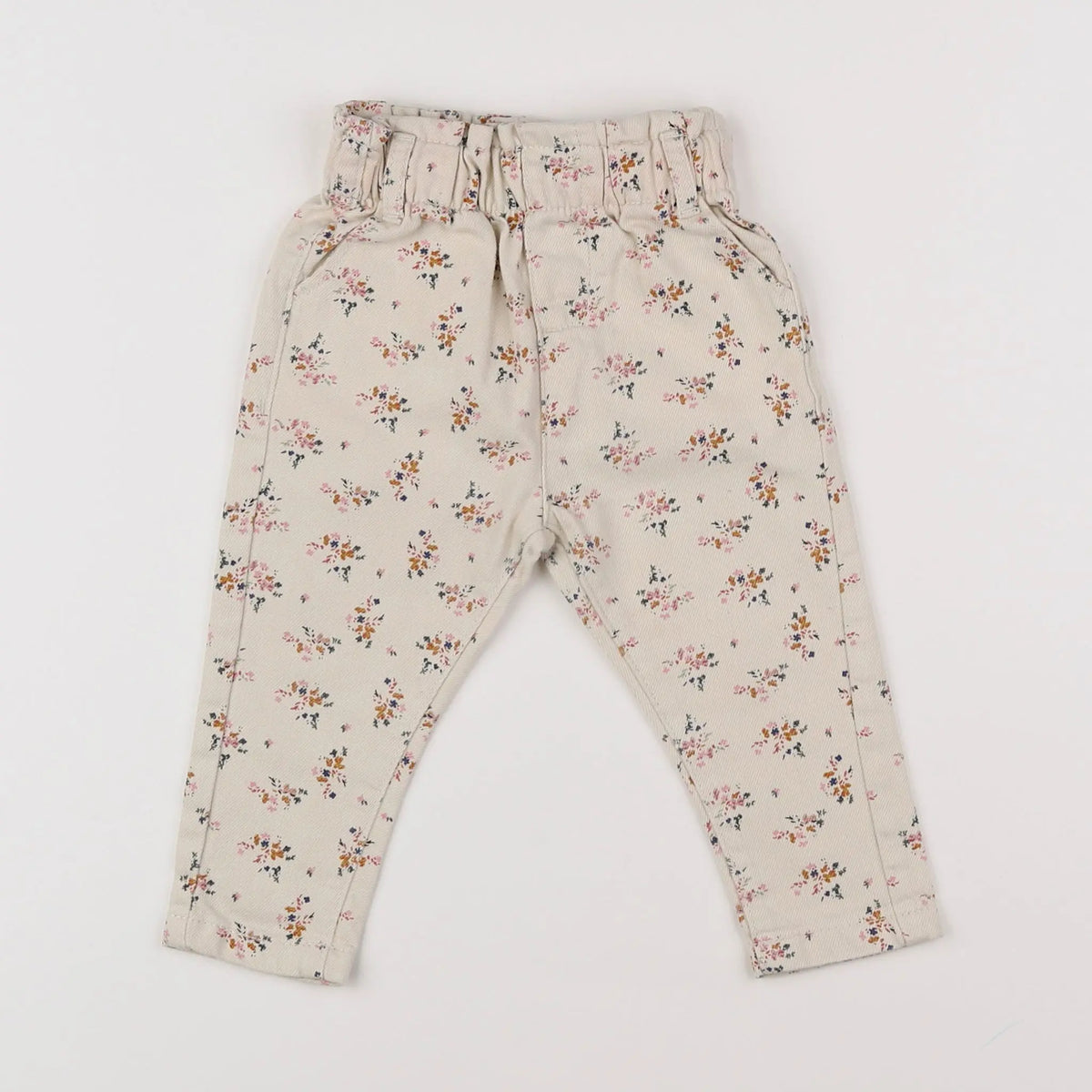 Vertbaudet - pantalon beige - 12 mois
