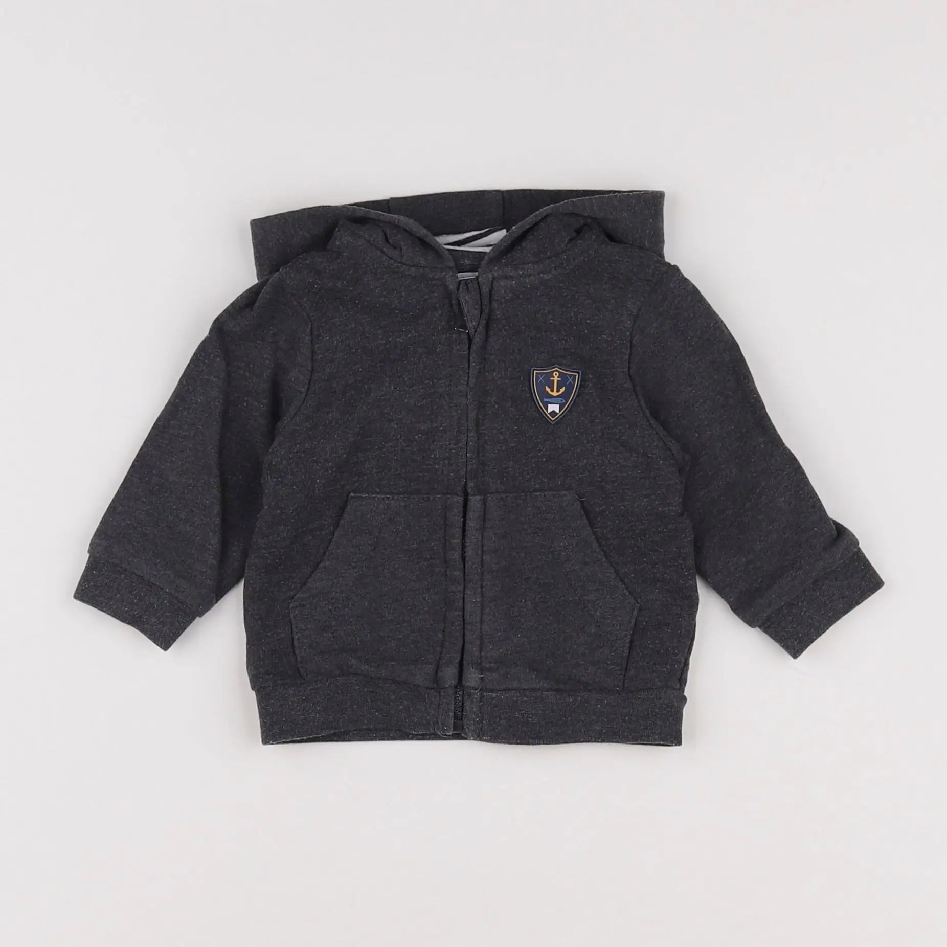 Vertbaudet - sweat gris - 3 mois