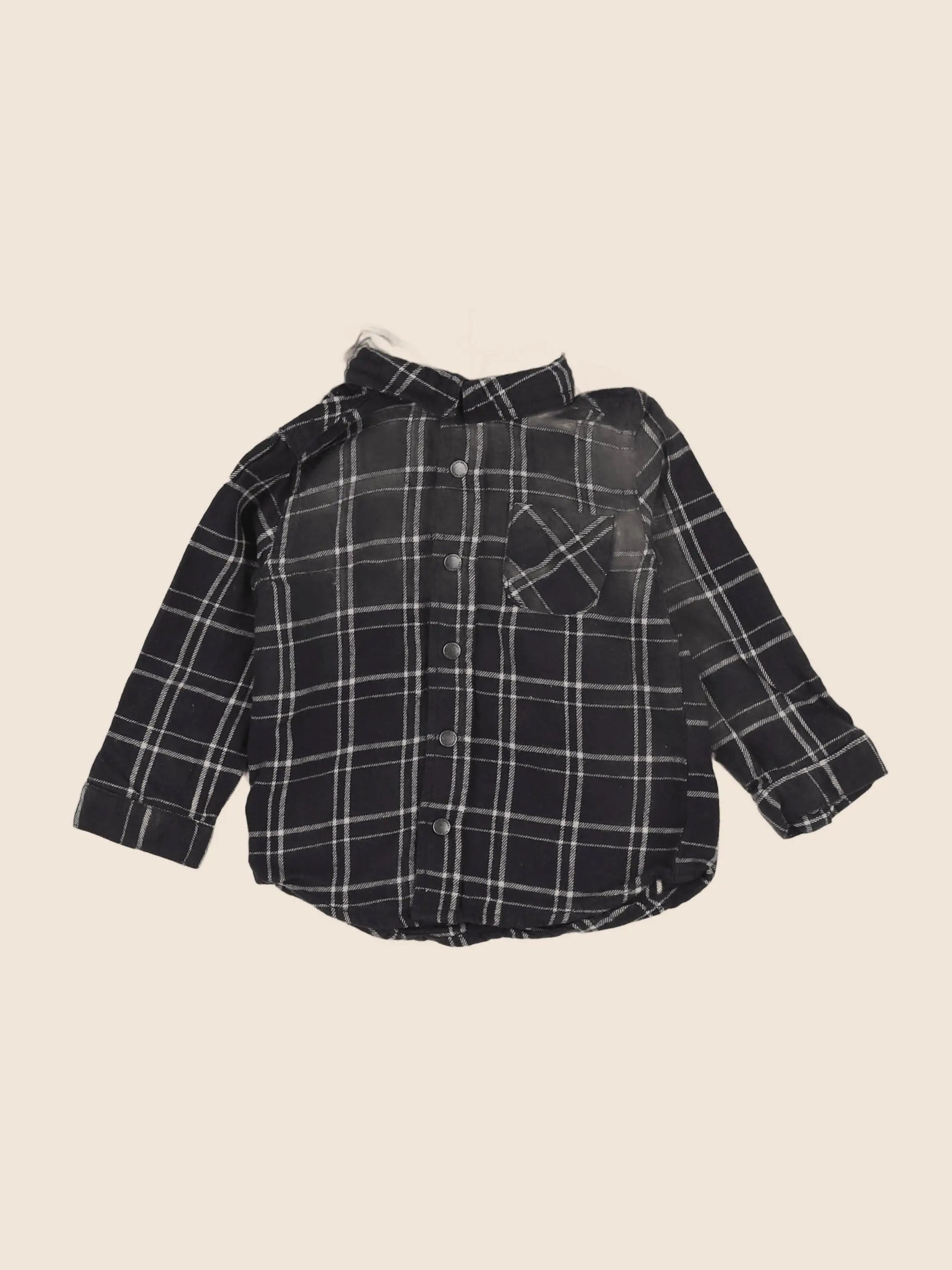 Vertbaudet - chemise gris - 18 mois