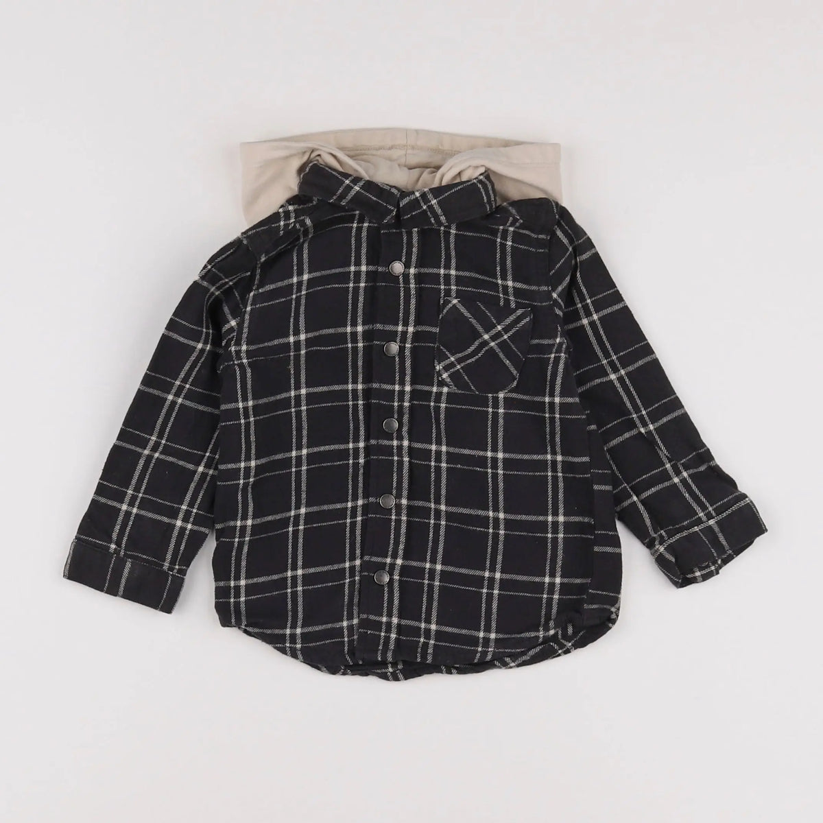 Vertbaudet - chemise gris - 18 mois
