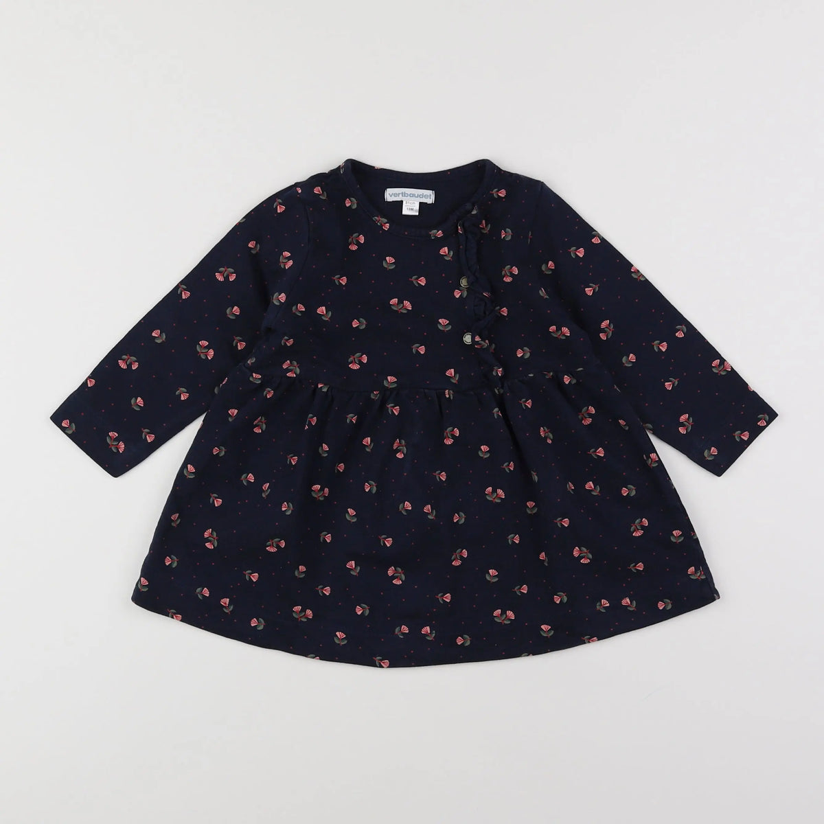 Vertbaudet - robe bleu - 18 mois