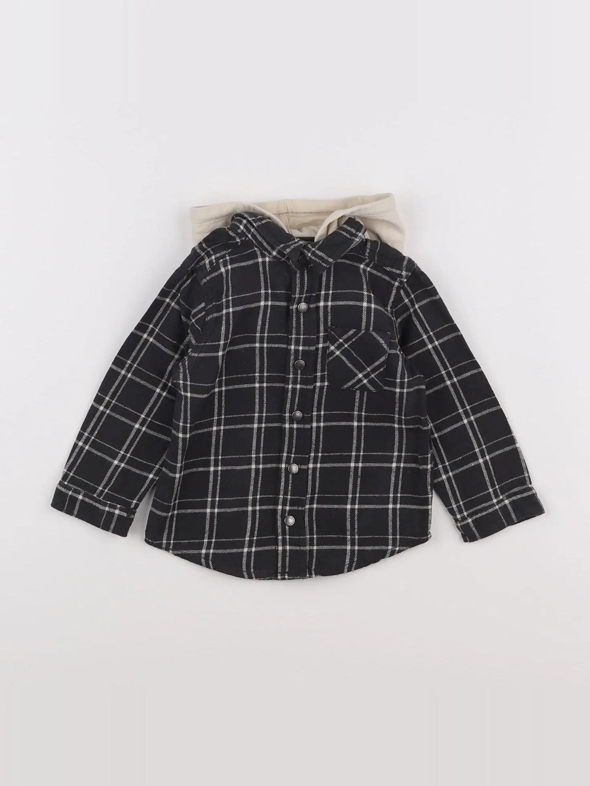 Vertbaudet - chemise gris - 18 mois