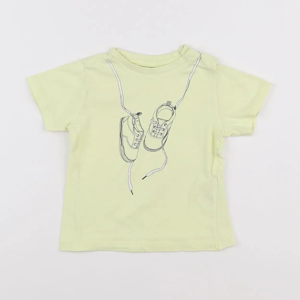 Vertbaudet - tee-shirt jaune - 12 mois