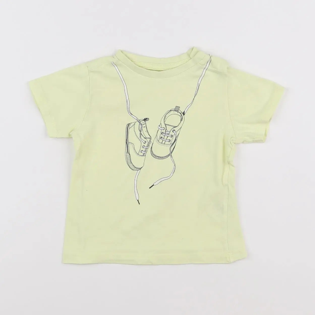 Vertbaudet - tee-shirt jaune - 12 mois