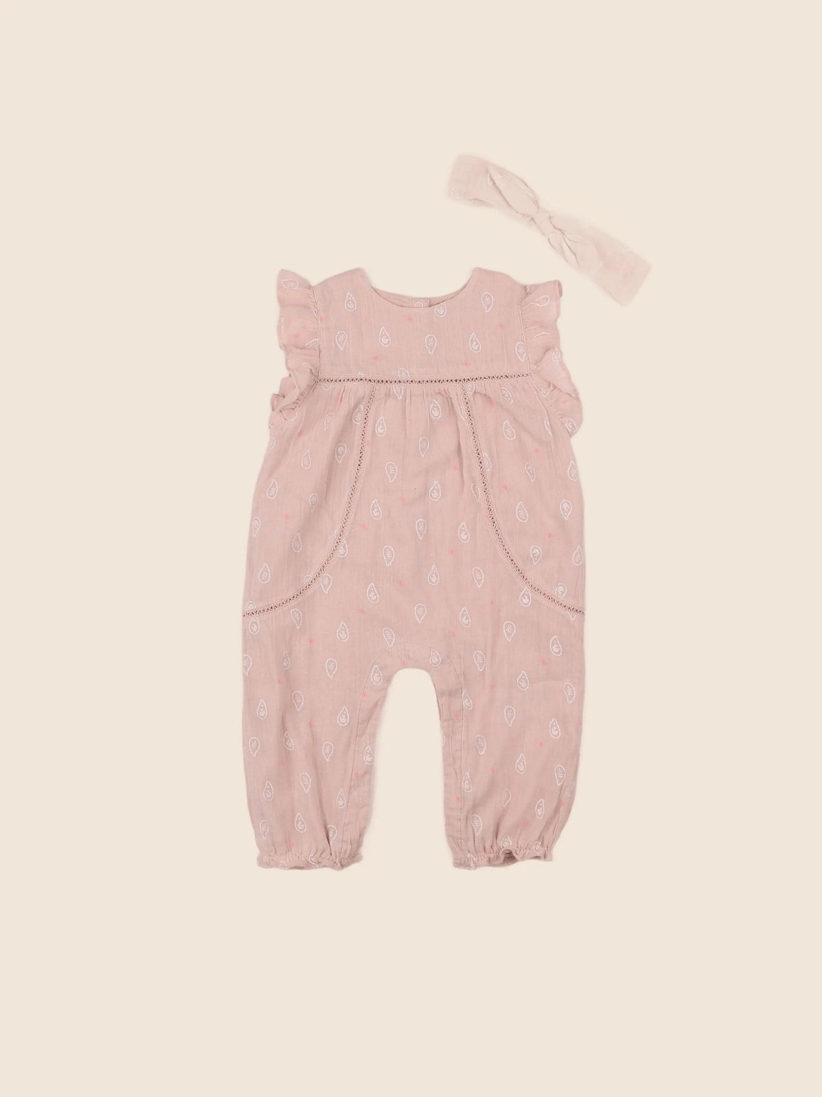 Vertbaudet - salopette rose - 6 mois