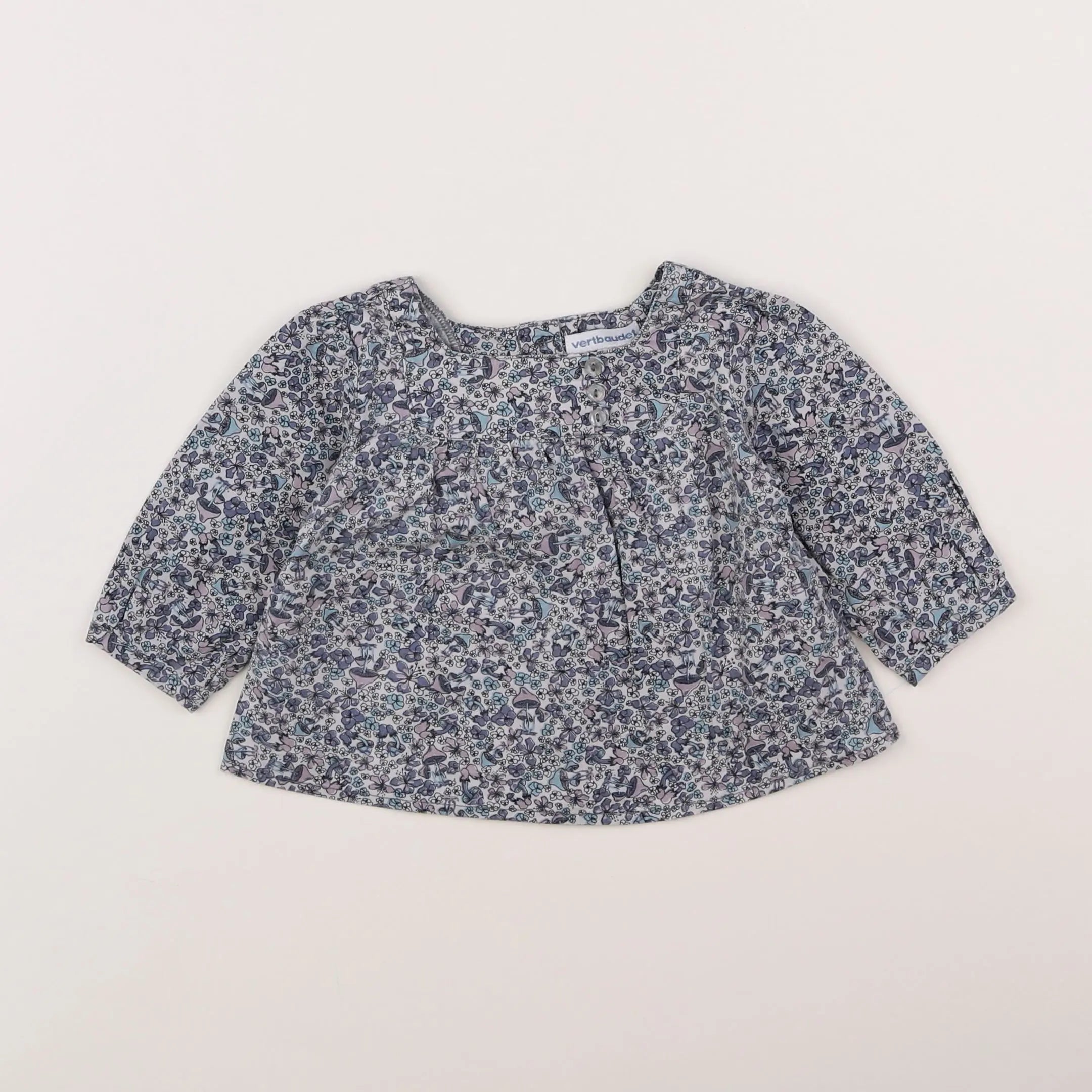 Vertbaudet - blouse multicolore - 3 mois