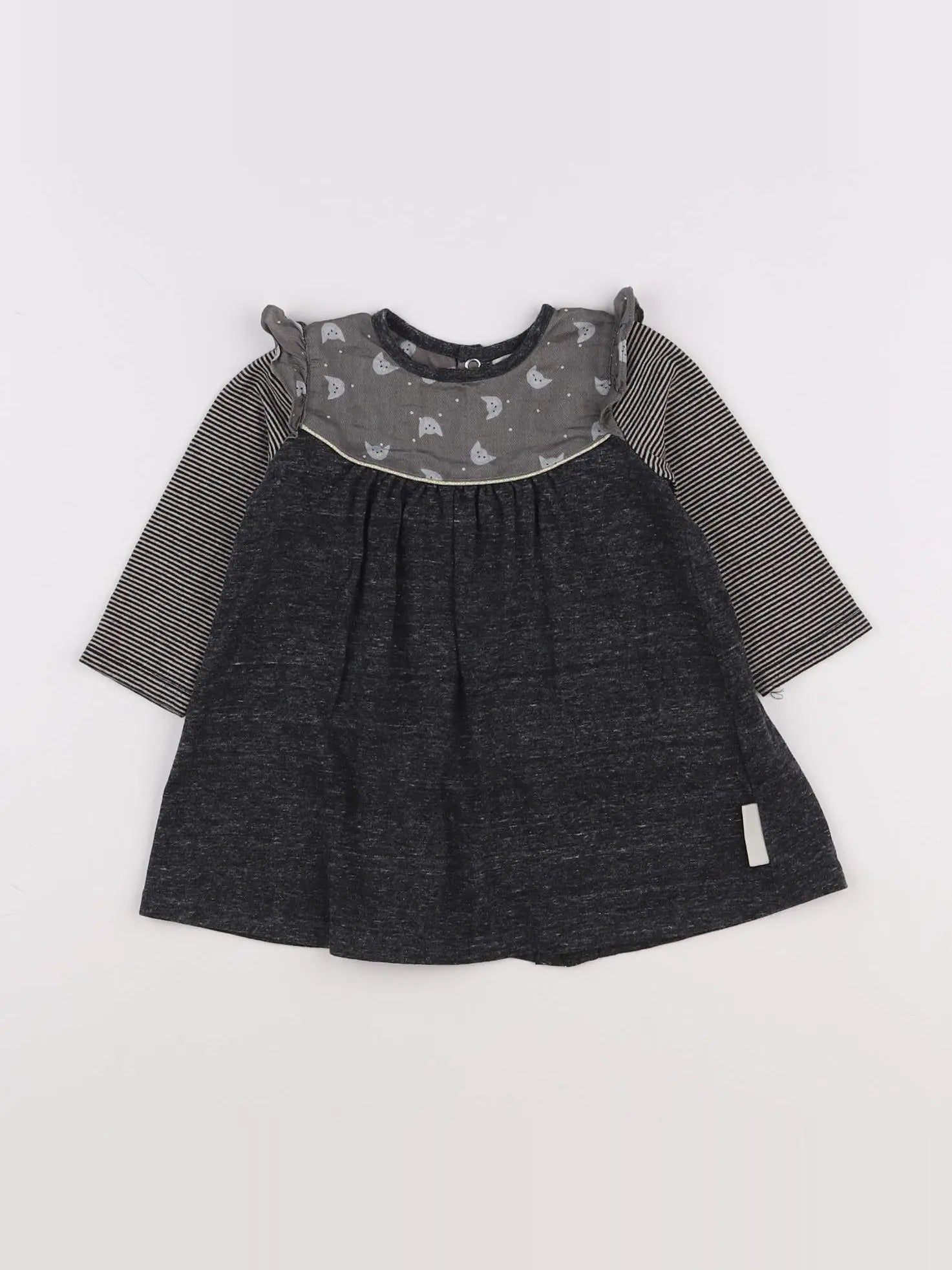 Moulin Roty - robe gris - 12 mois