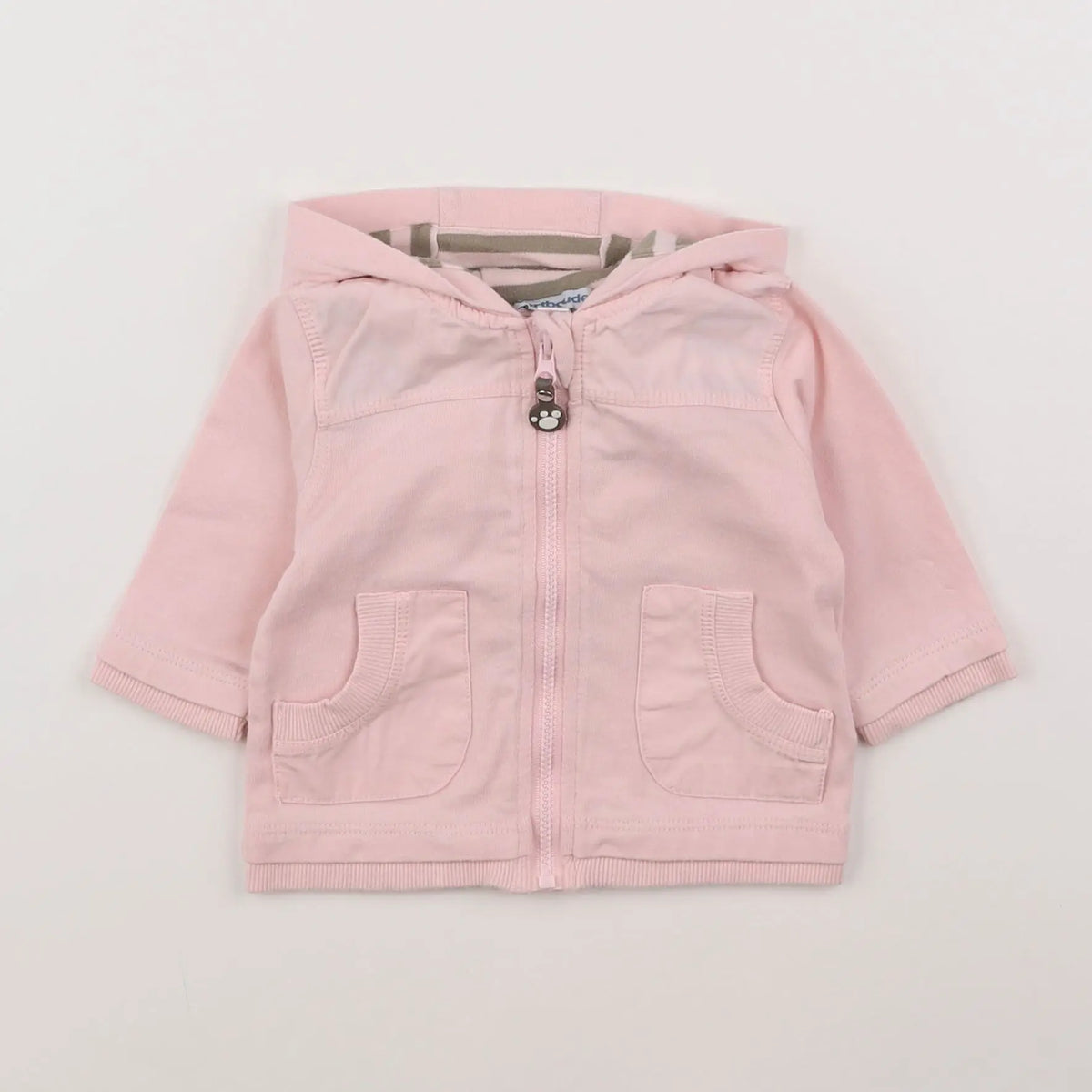 Vertbaudet - sweat rose - 3 mois