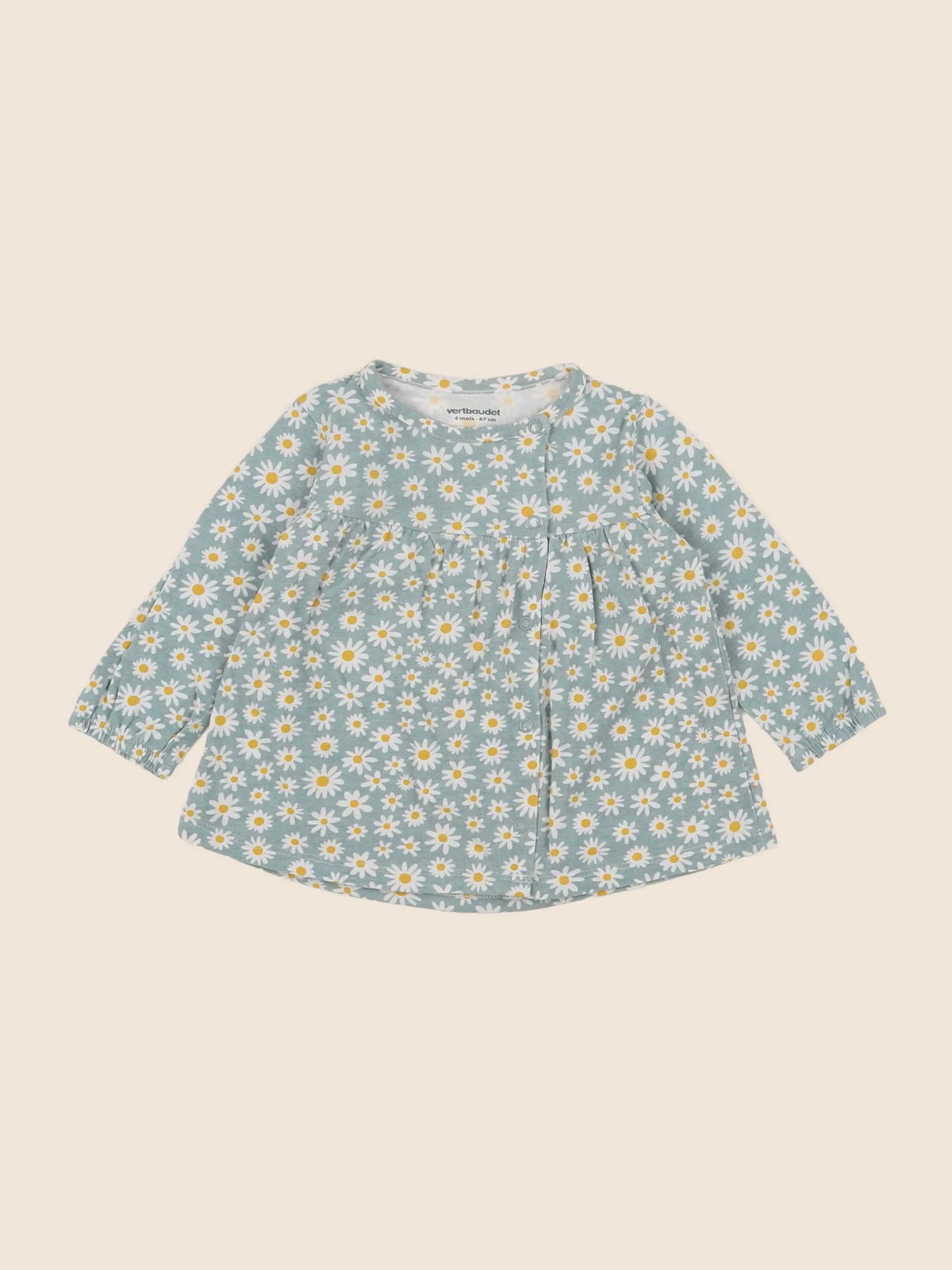 Vertbaudet - robe vert - 6 mois