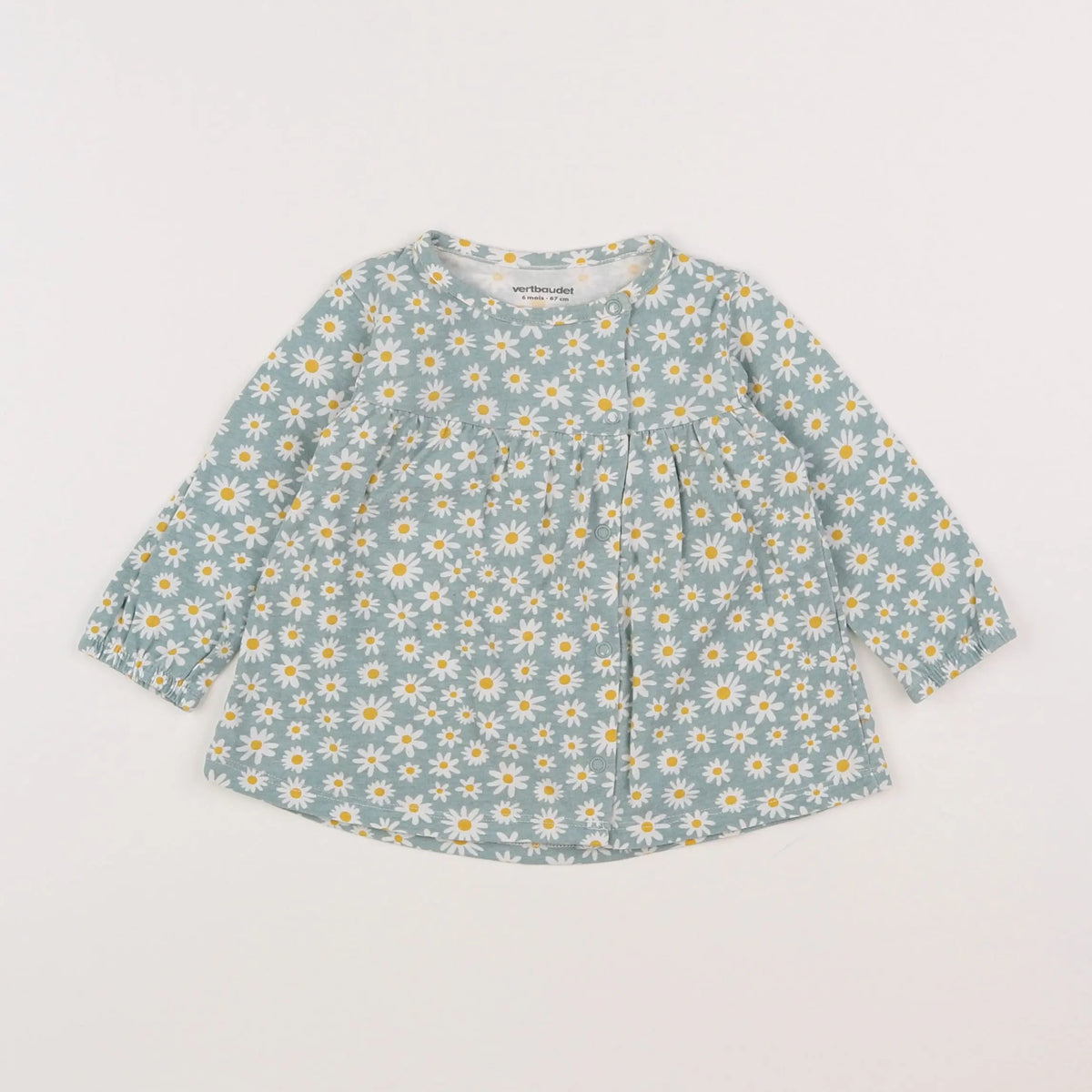 Vertbaudet - robe vert - 6 mois