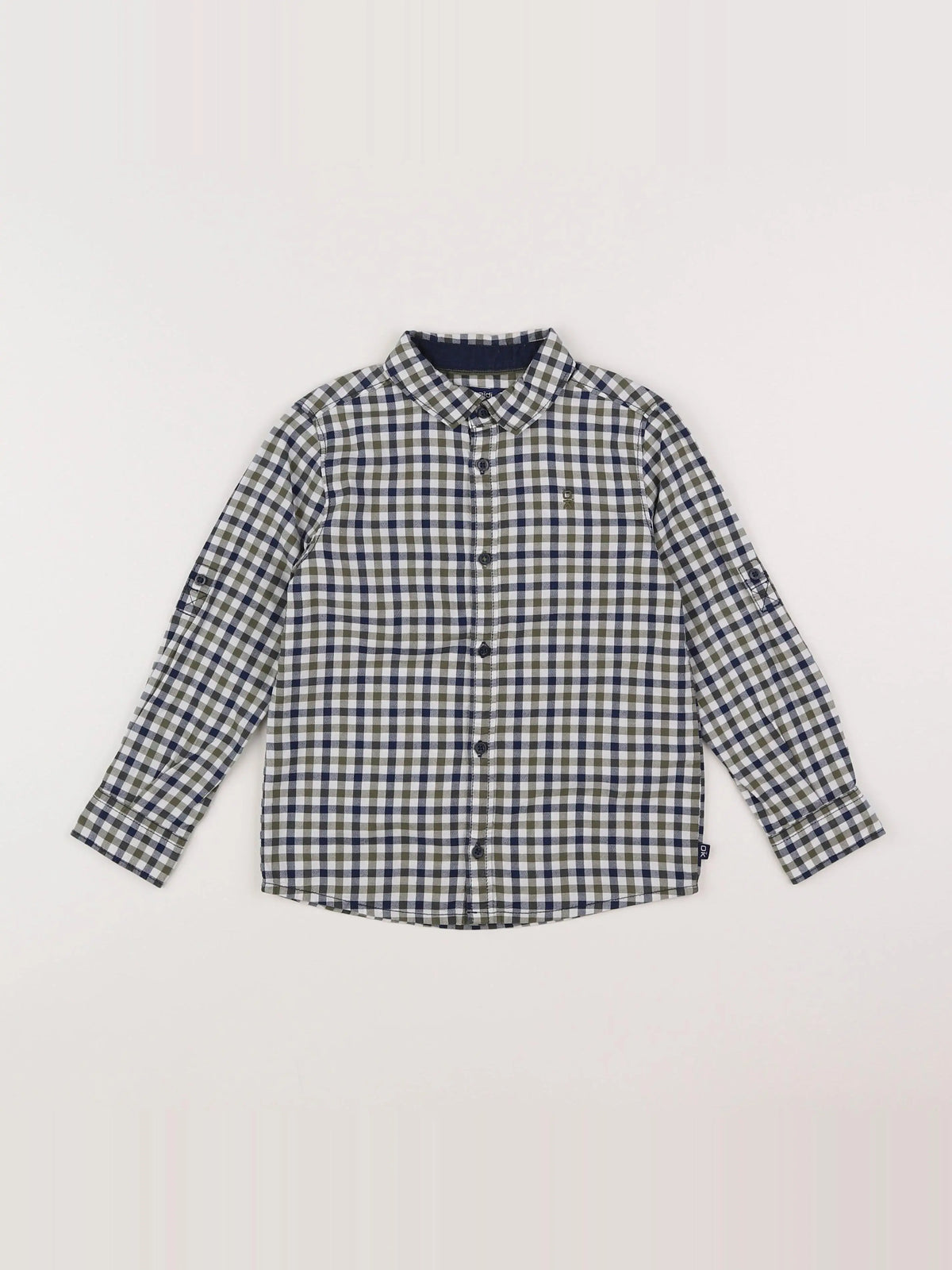 Okaidi - chemise vert, bleu - 4 ans