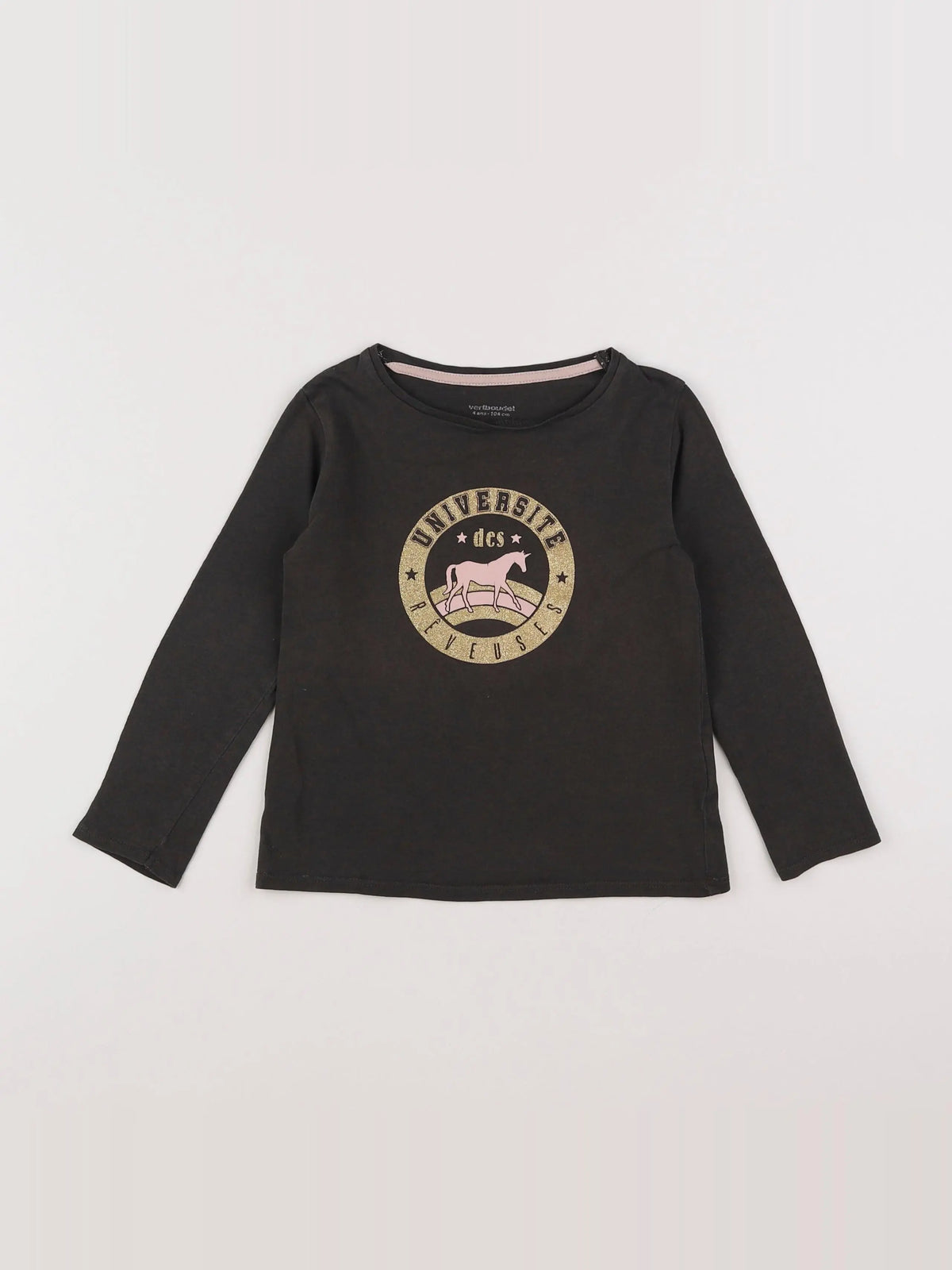 Vertbaudet - tee-shirt gris - 4 ans