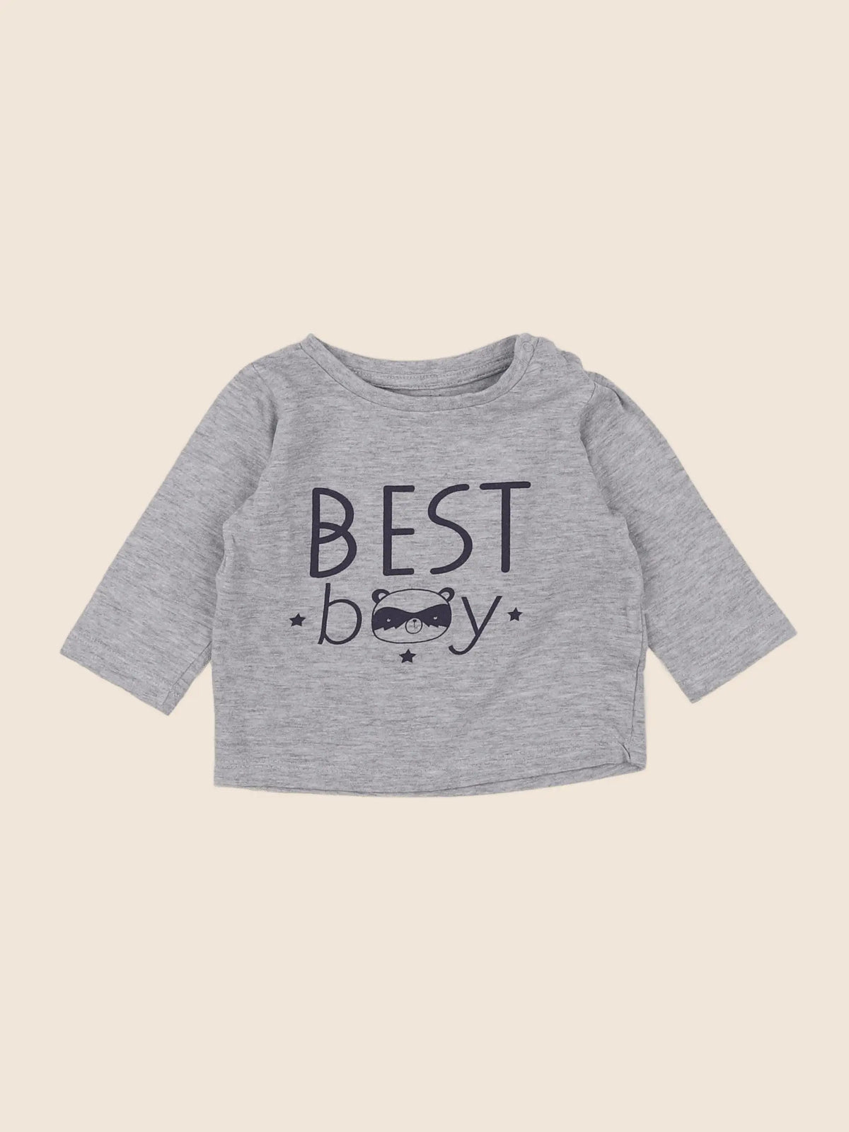 Vertbaudet - tee-shirt gris - 3 mois