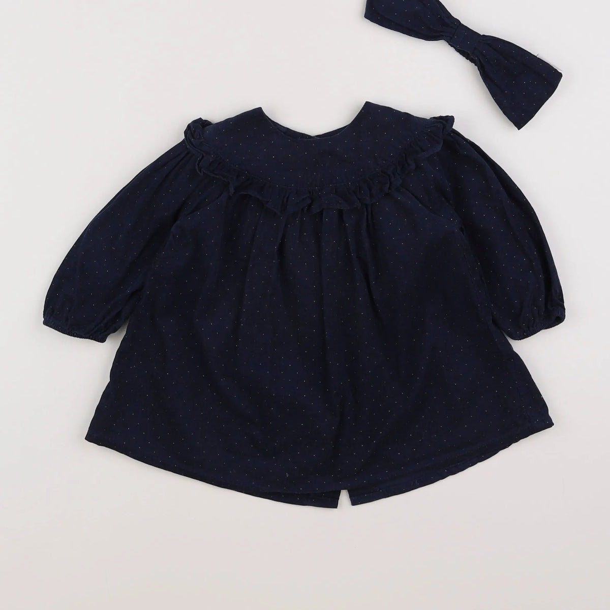 Vertbaudet - robe bleu - 9 mois