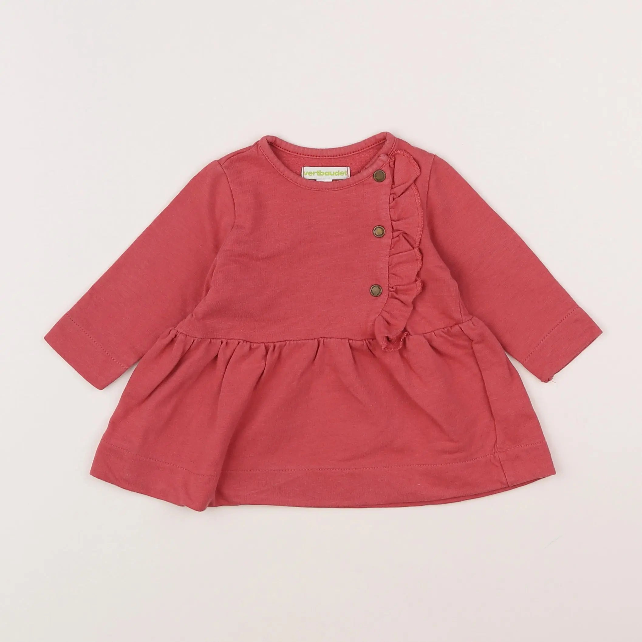 Vertbaudet - robe rose - 3 mois