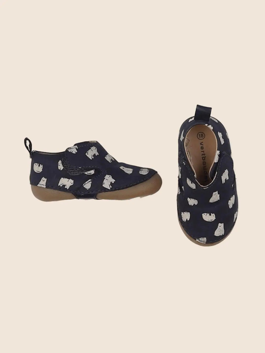 Vertbaudet - chaussons bleu - pointure 18 