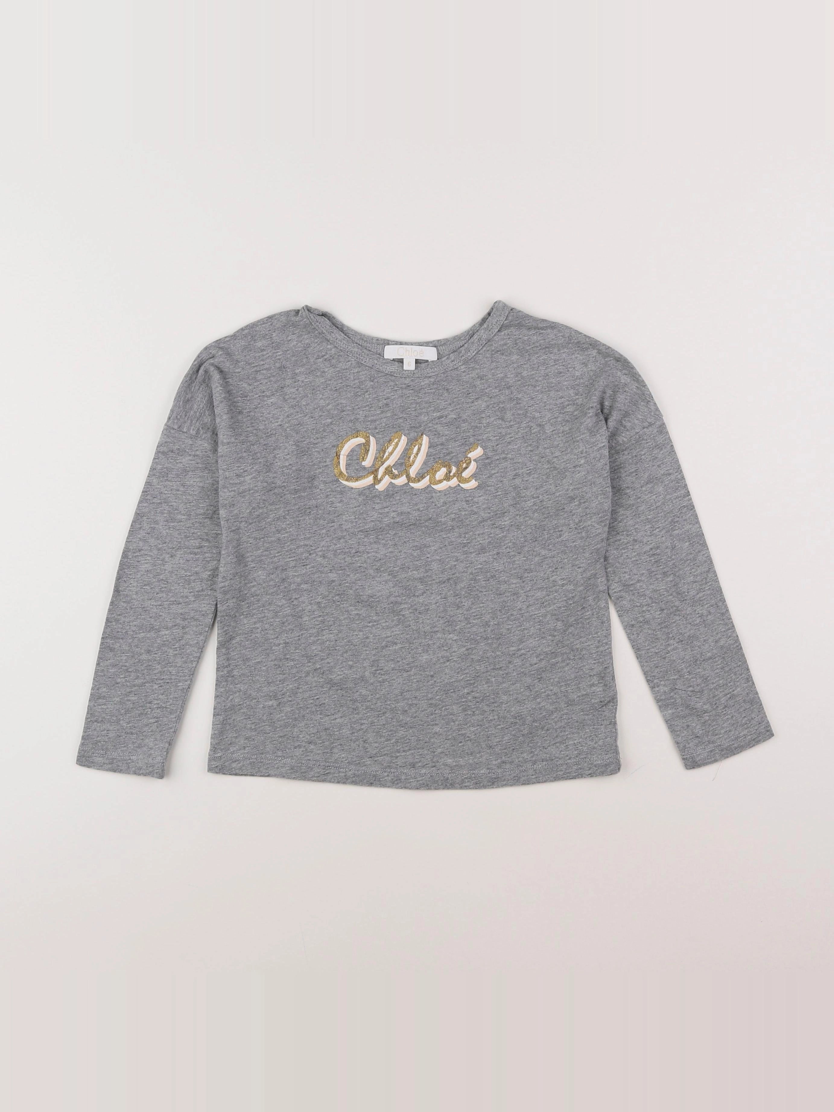 Chloé - tee-shirt gris - 6 ans