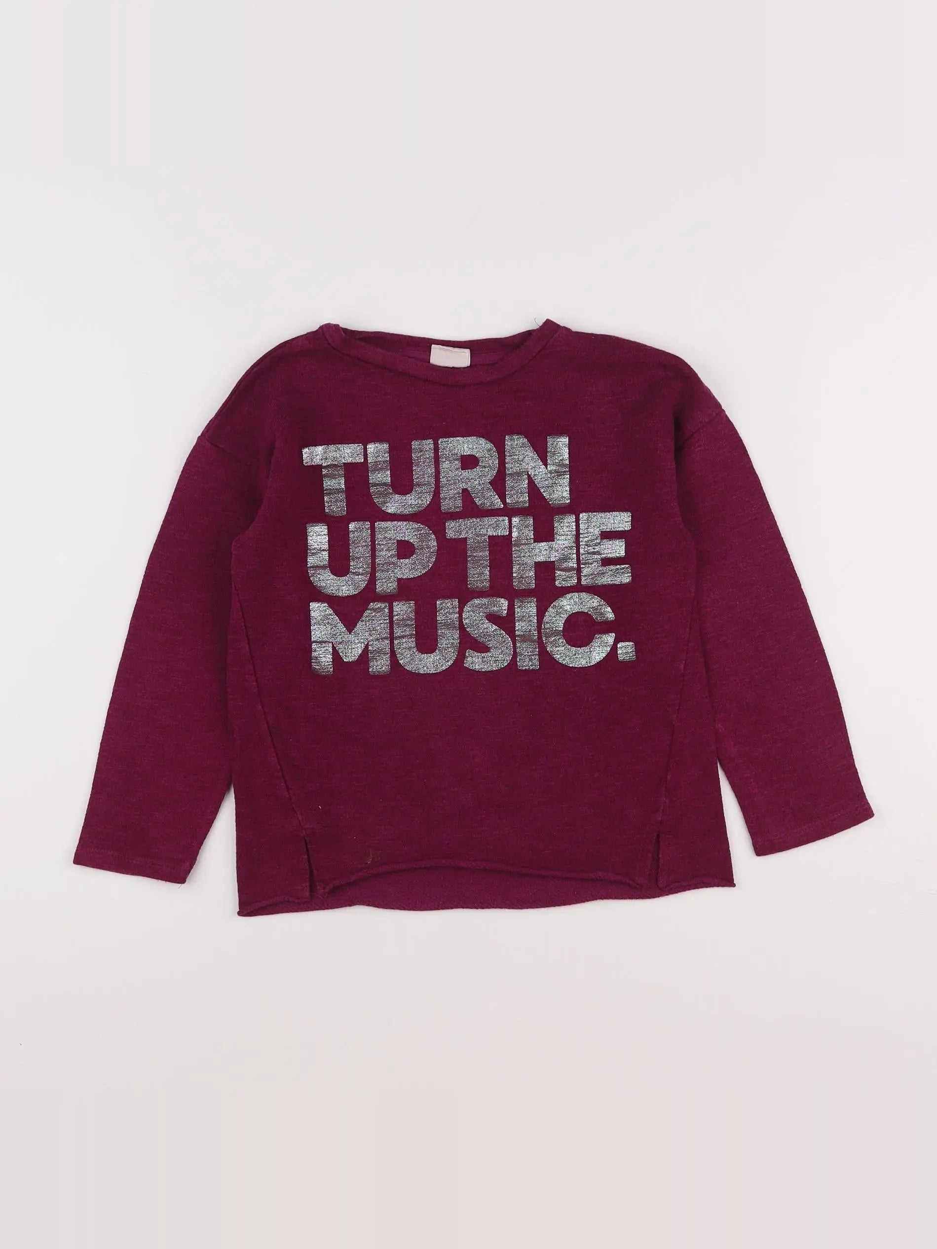 Zara - sweat violet, argent - 8 ans