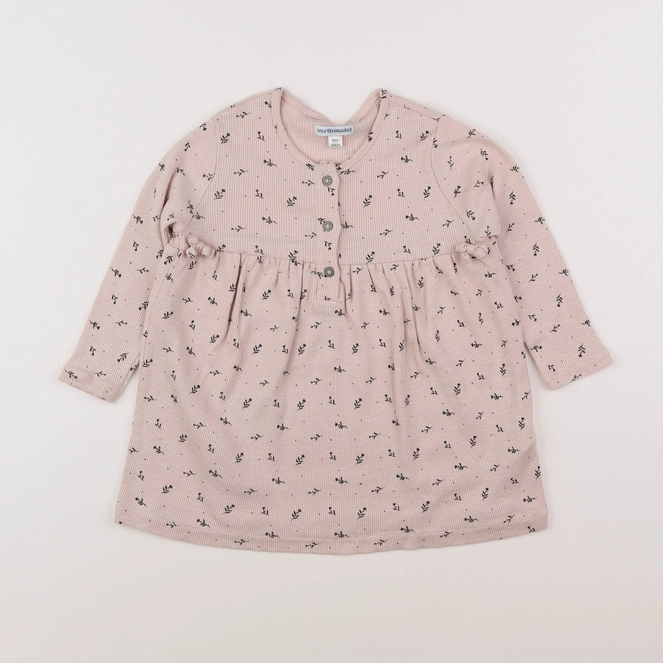 Vertbaudet - robe rose - 2 ans