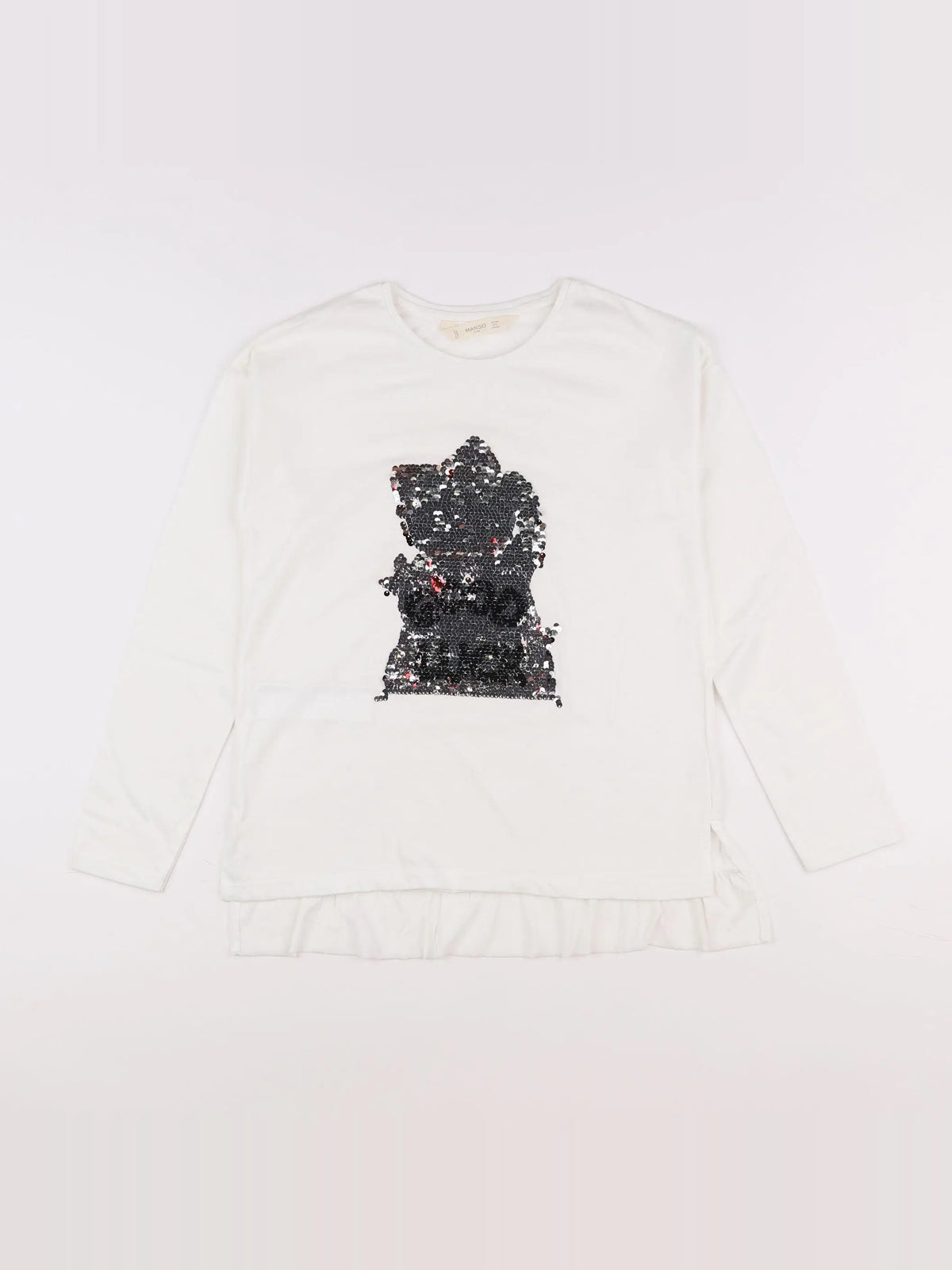 Mango - tee-shirt blanc - 9/10 ans